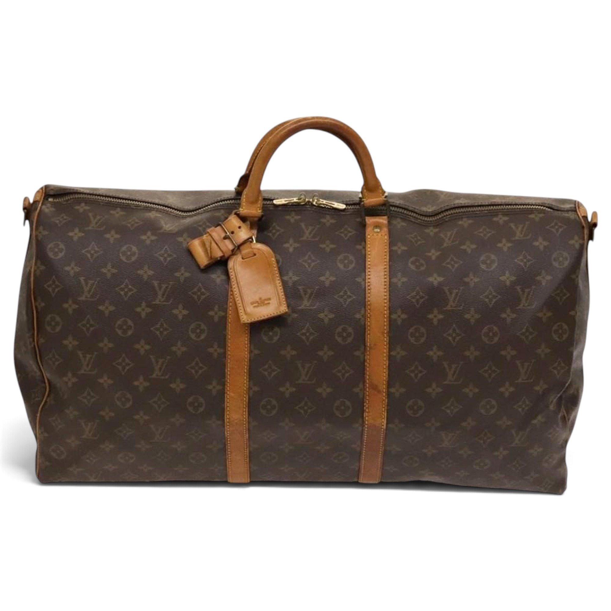Leather bowling bag