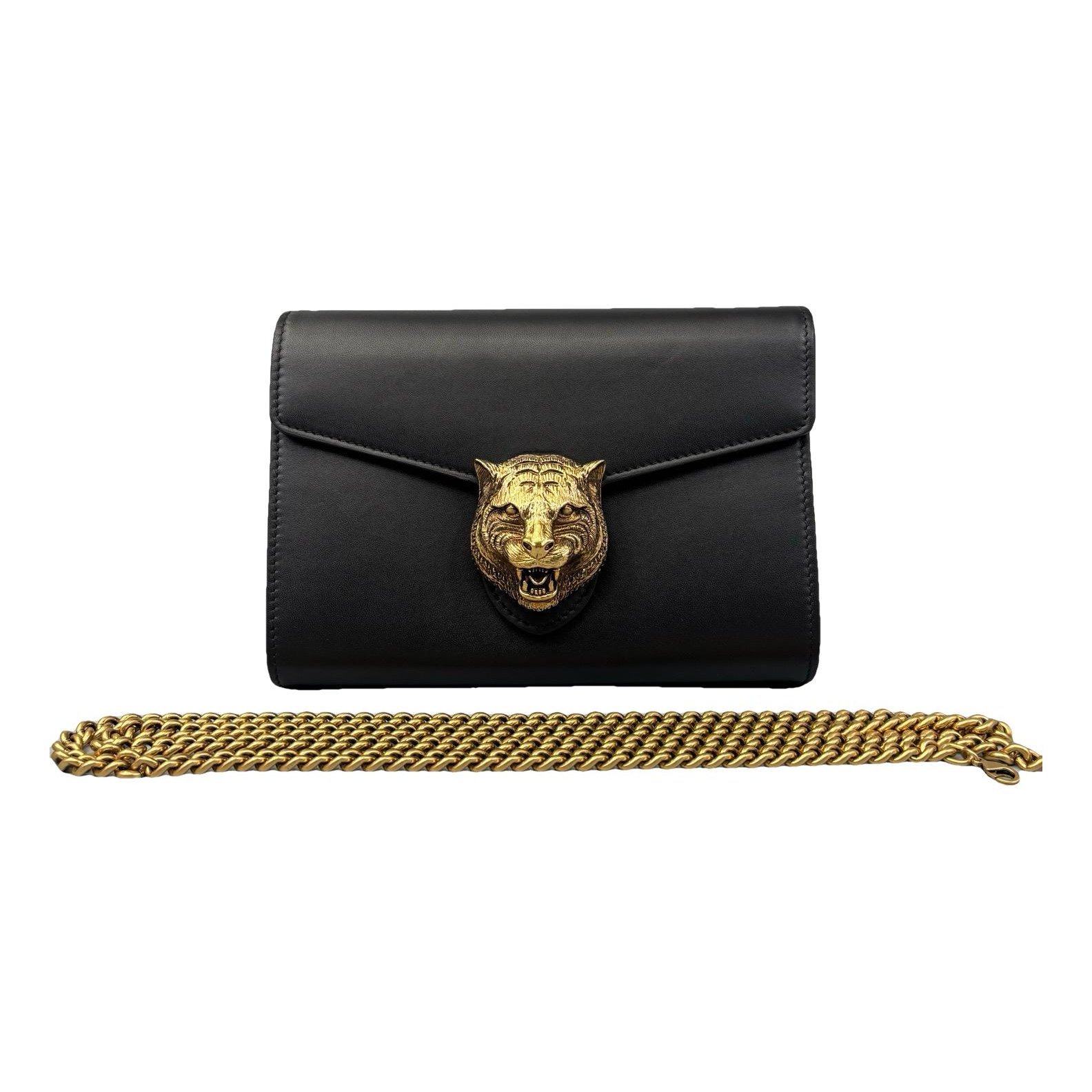 Animalier leather crossbody bag
