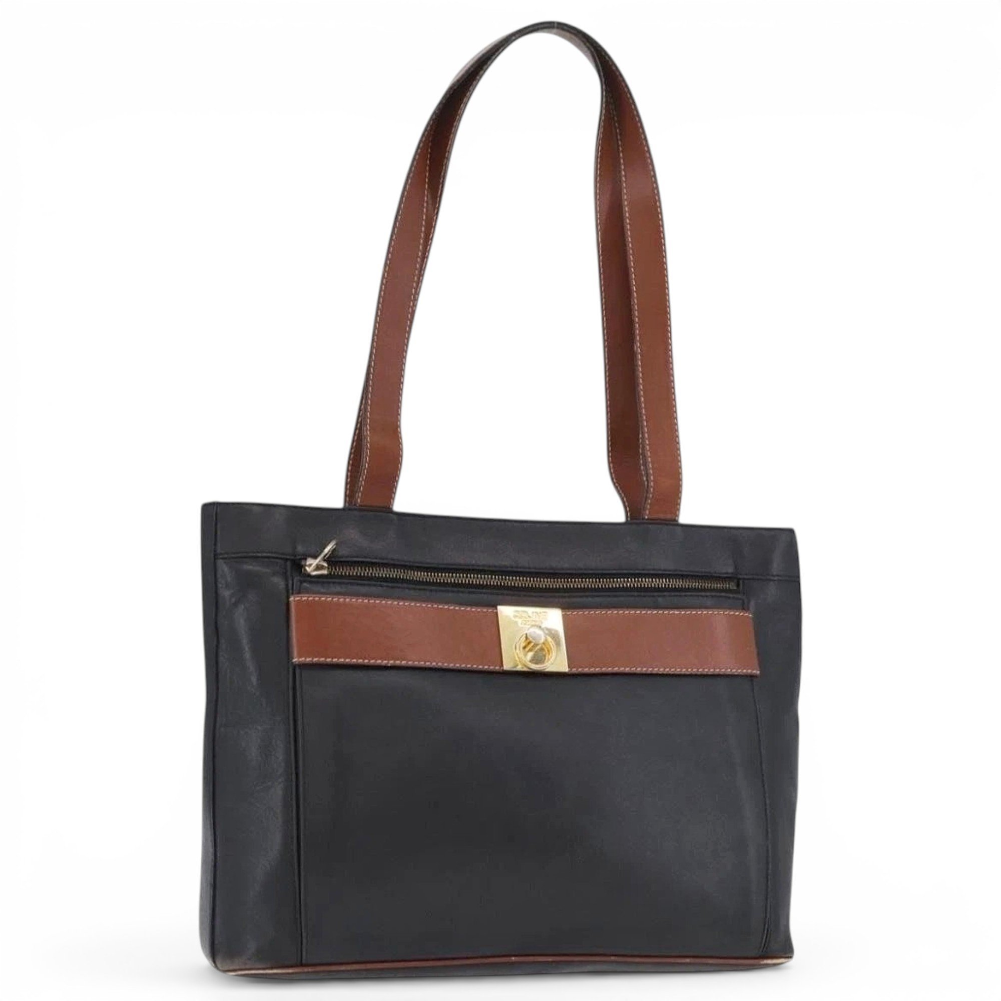 Leather tote