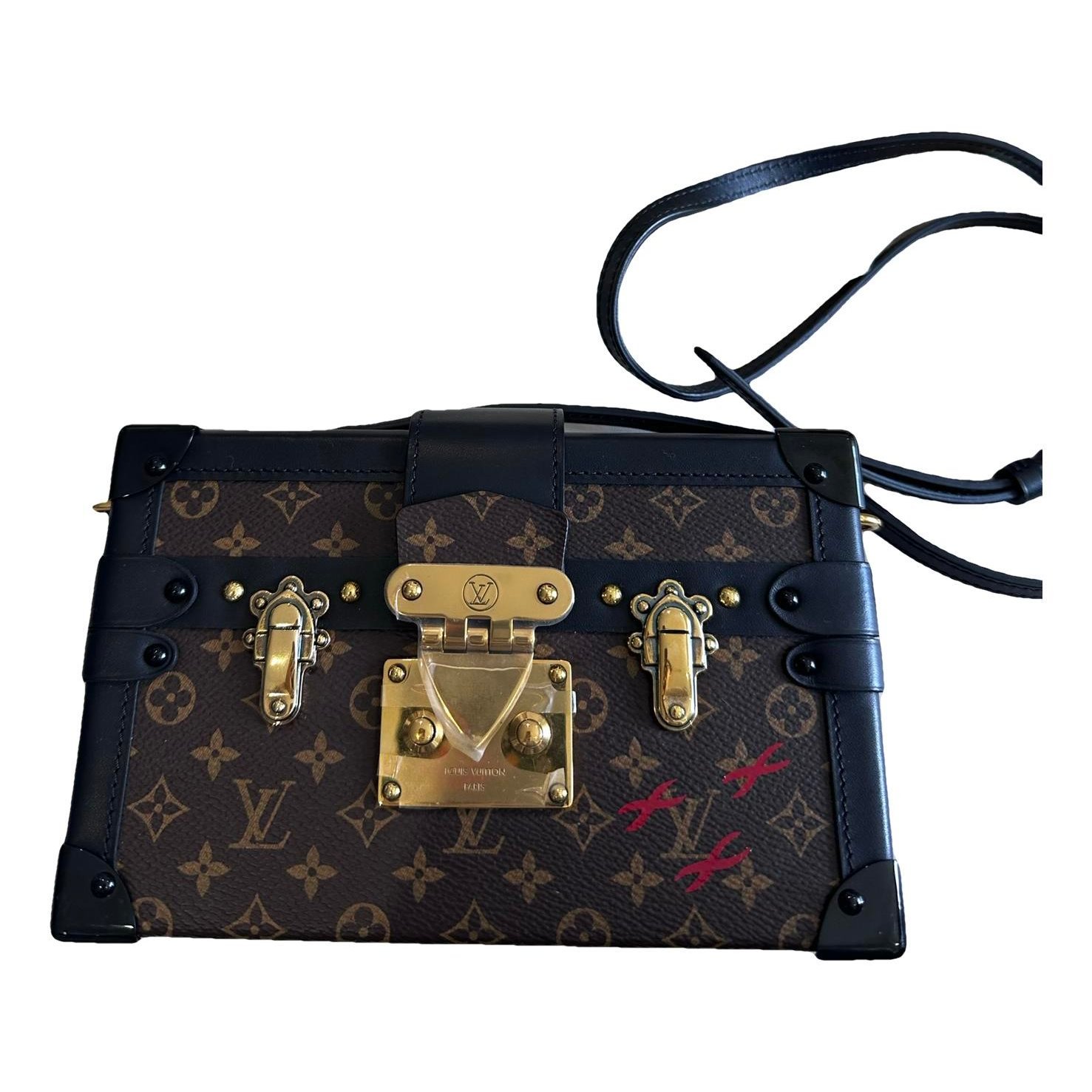 Petite Malle patent leather crossbody bag