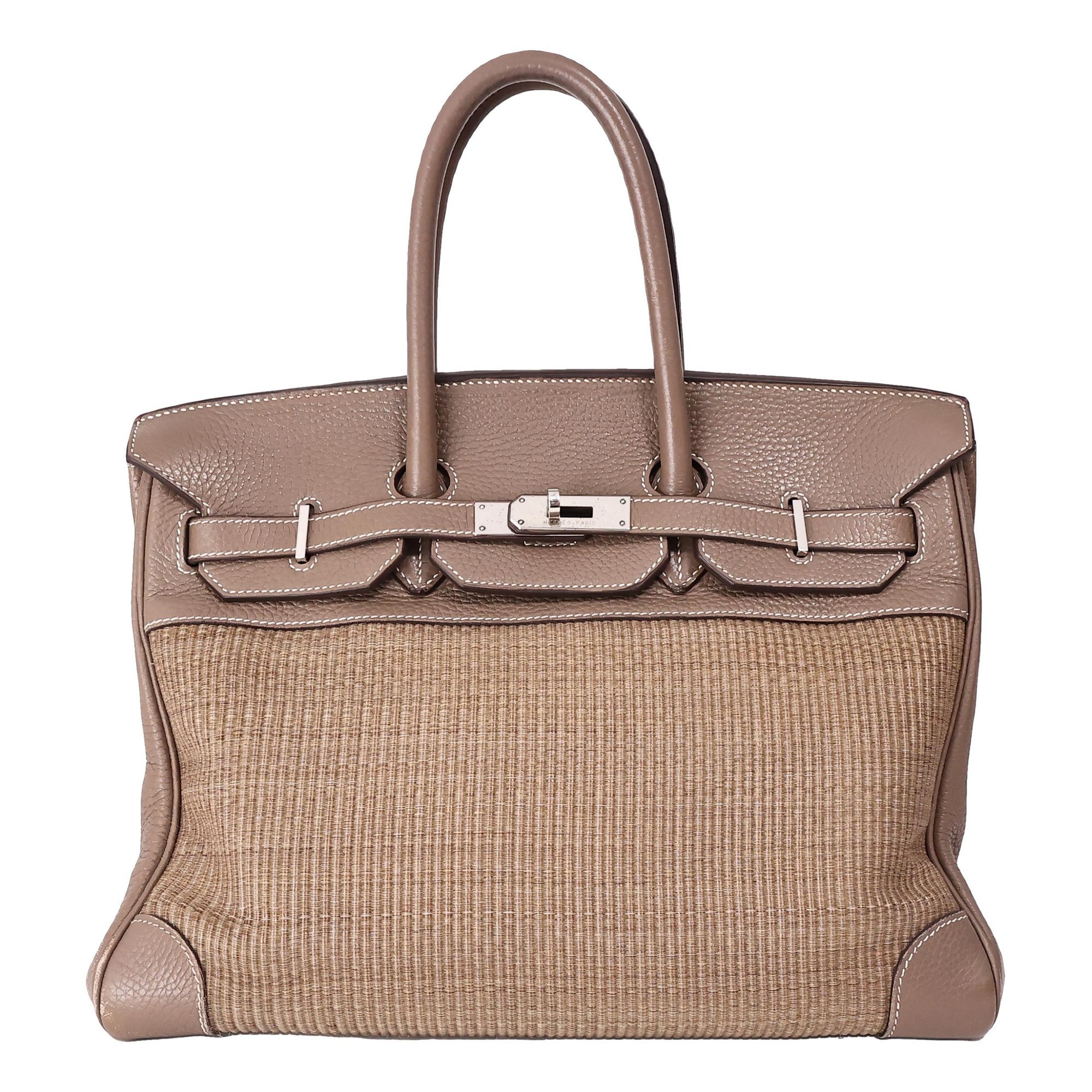 Birkin 35 leather handbag