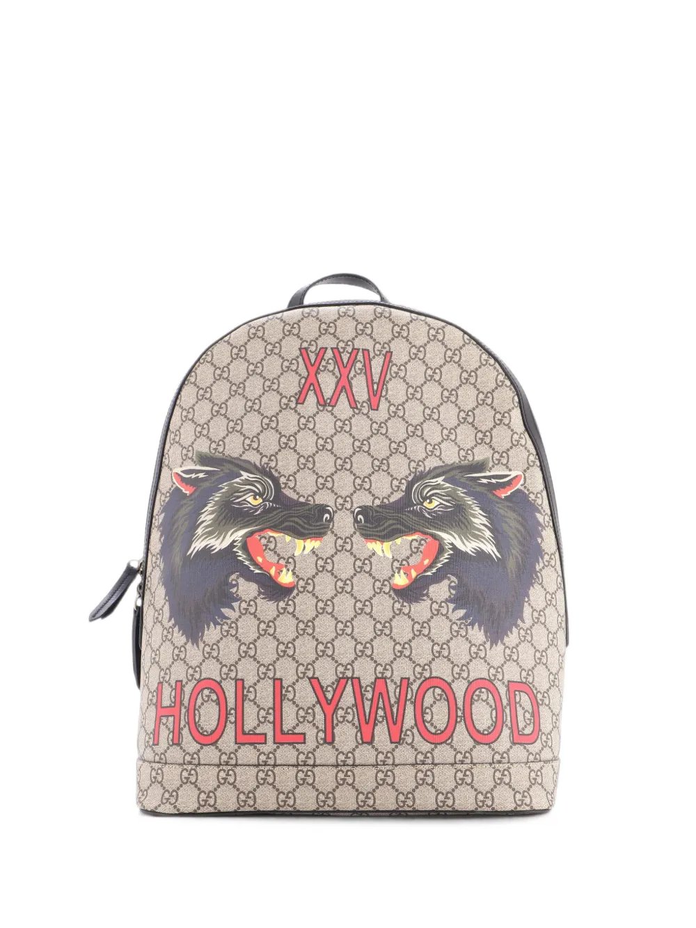 Zip Around Printed GG Coated Canvas Medium backpack