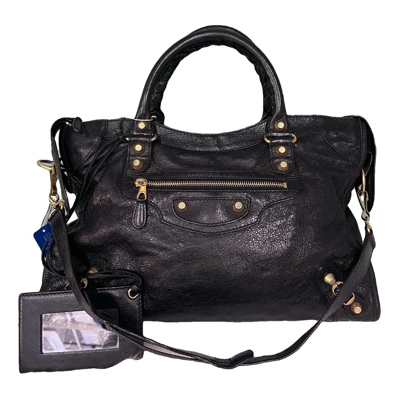 Classic Metalic leather handbag