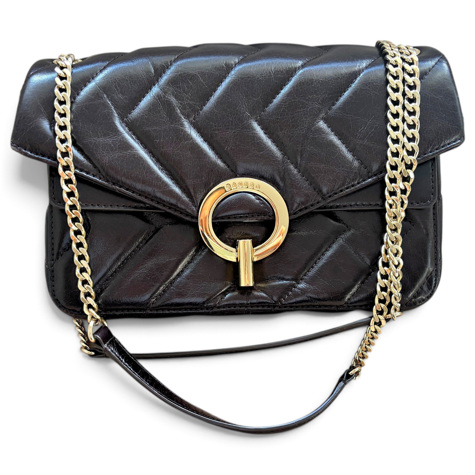 Sandro Yza leather handbag