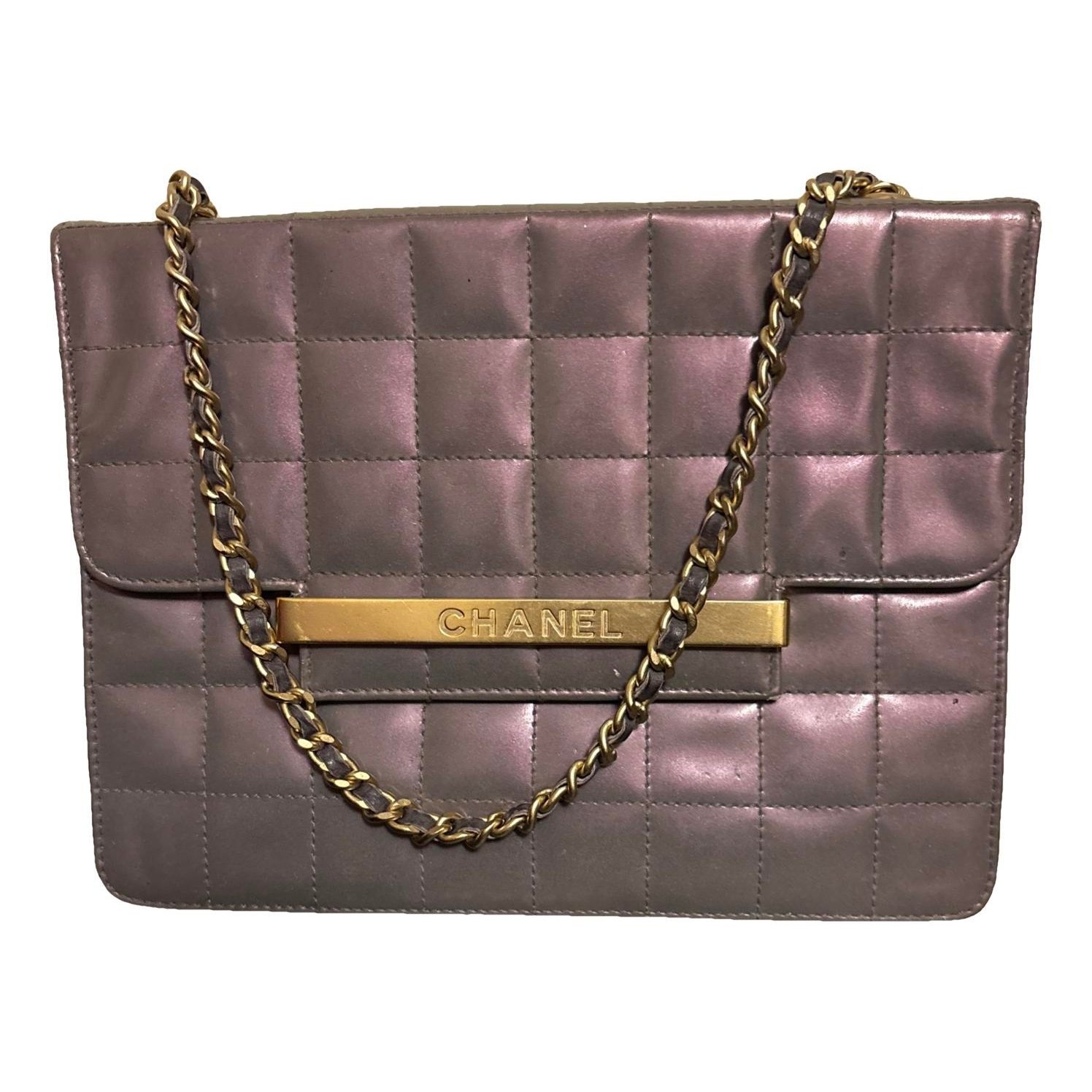 Leather clutch bag
