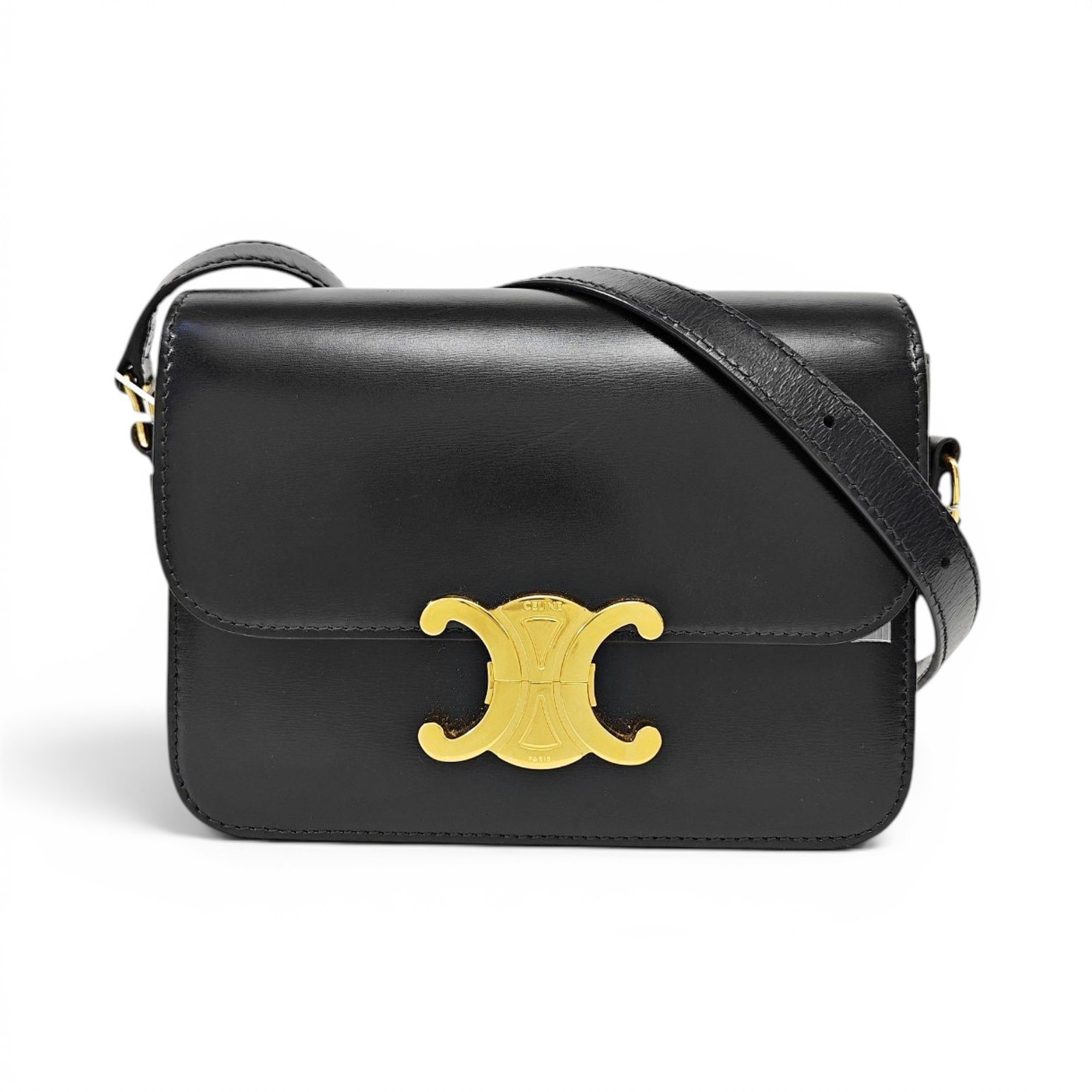 Triomphe leather handbag