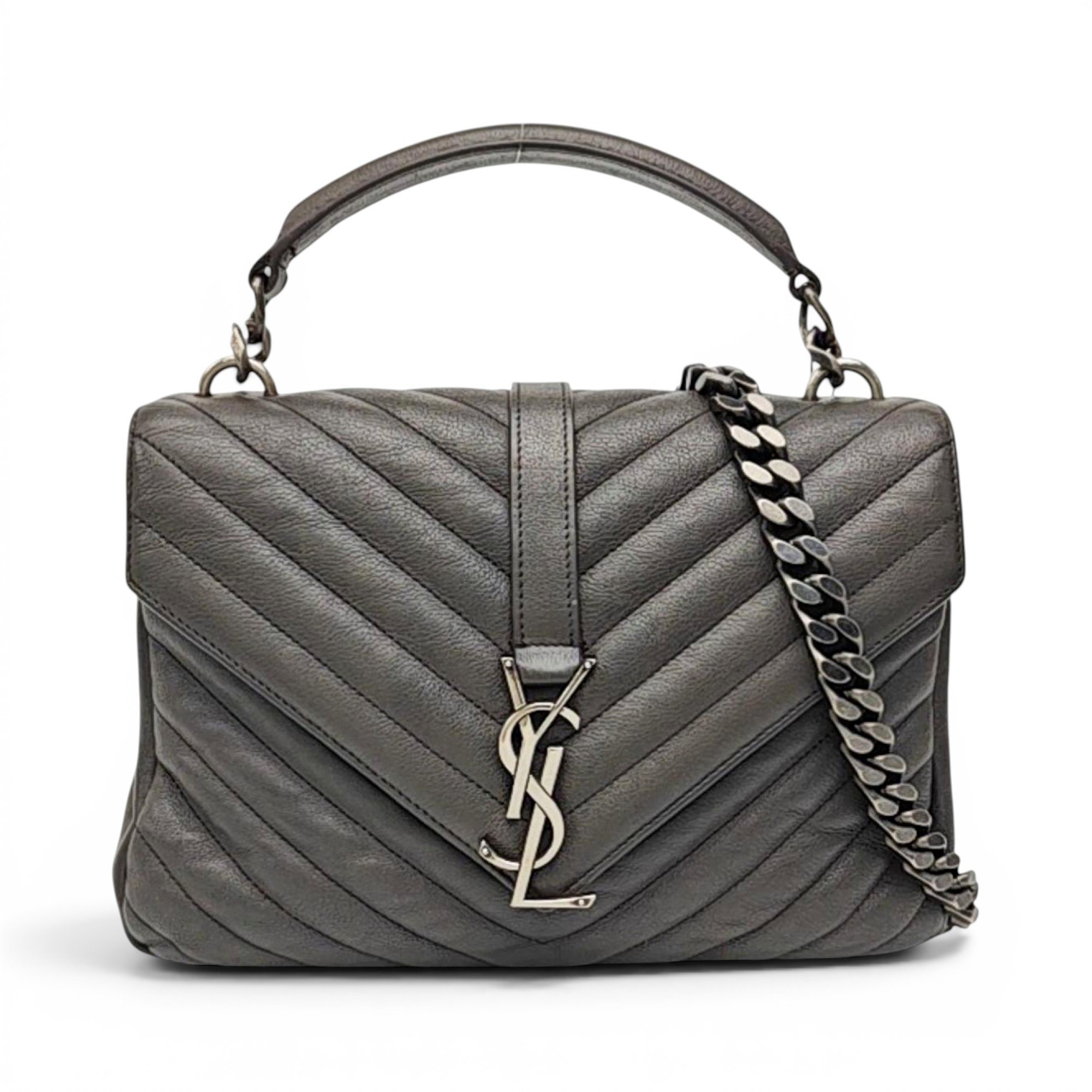 Collége monogramme leather handbag