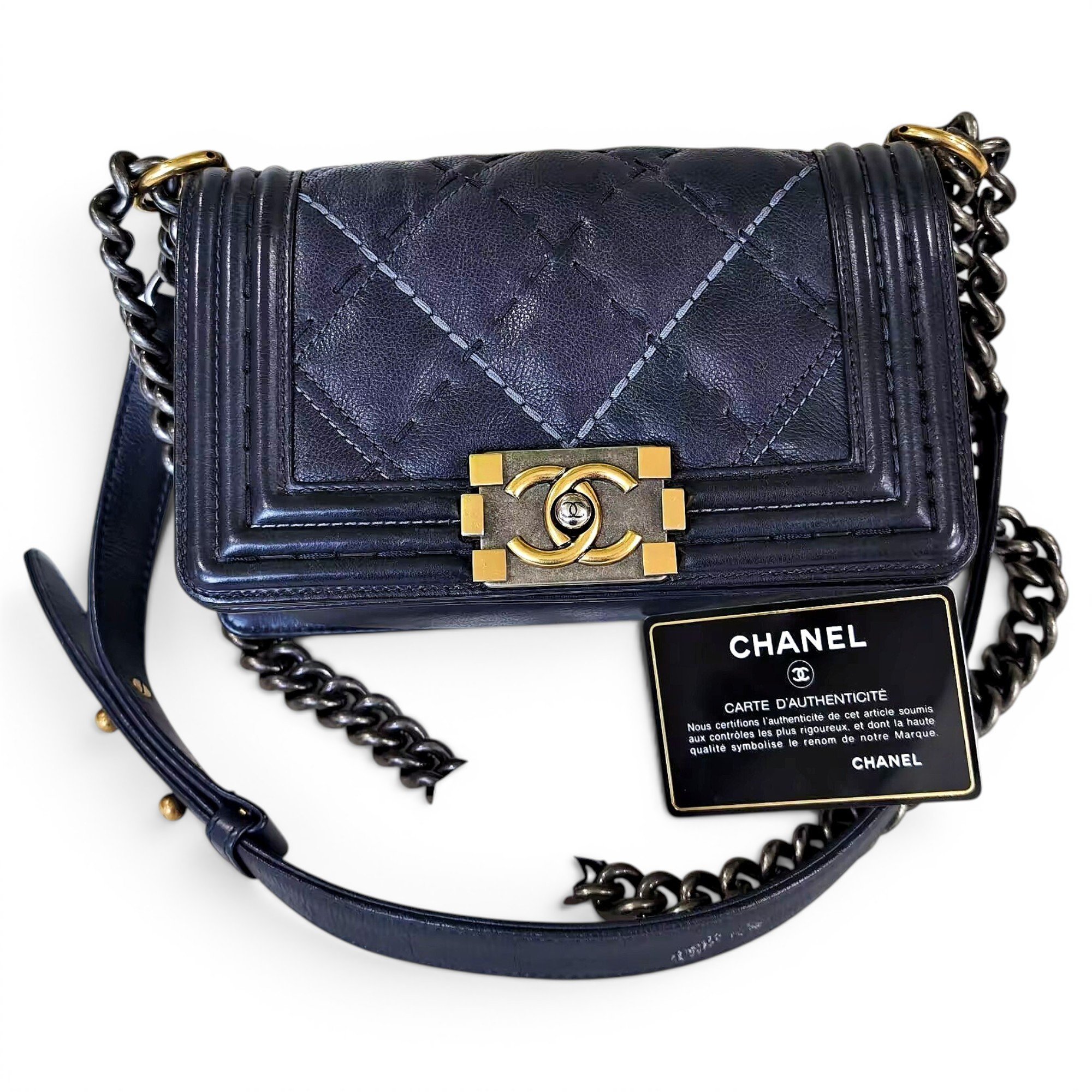 Boy leather handbag