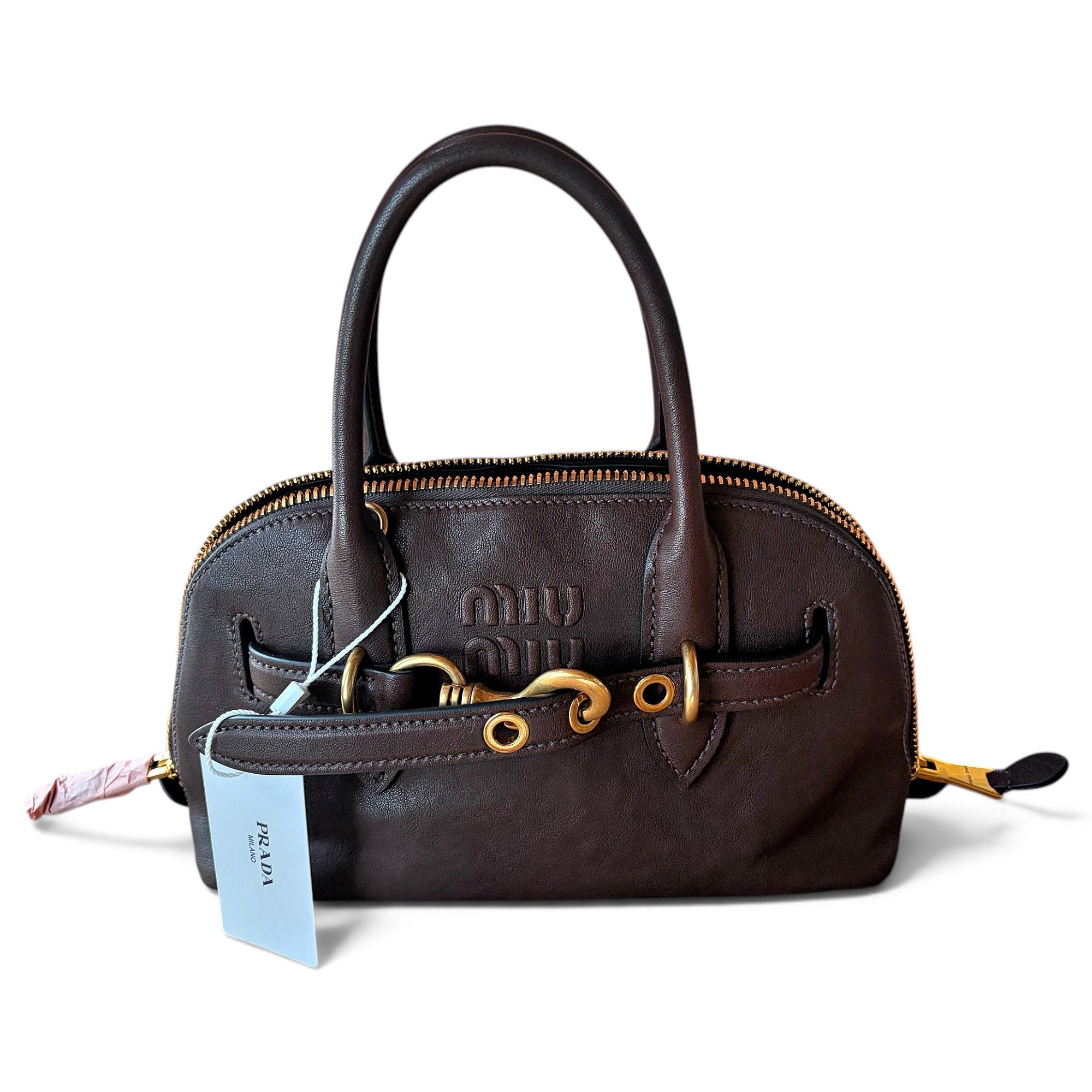 Miu Miu Aventure leather handbag