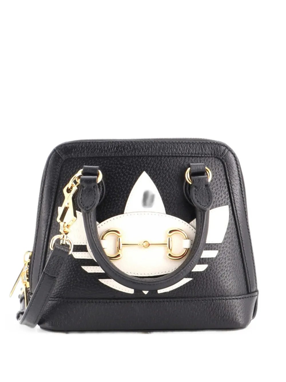 x Adidas Horsebit 1955 Top Handle Bag Leather with Applique Mini satchel