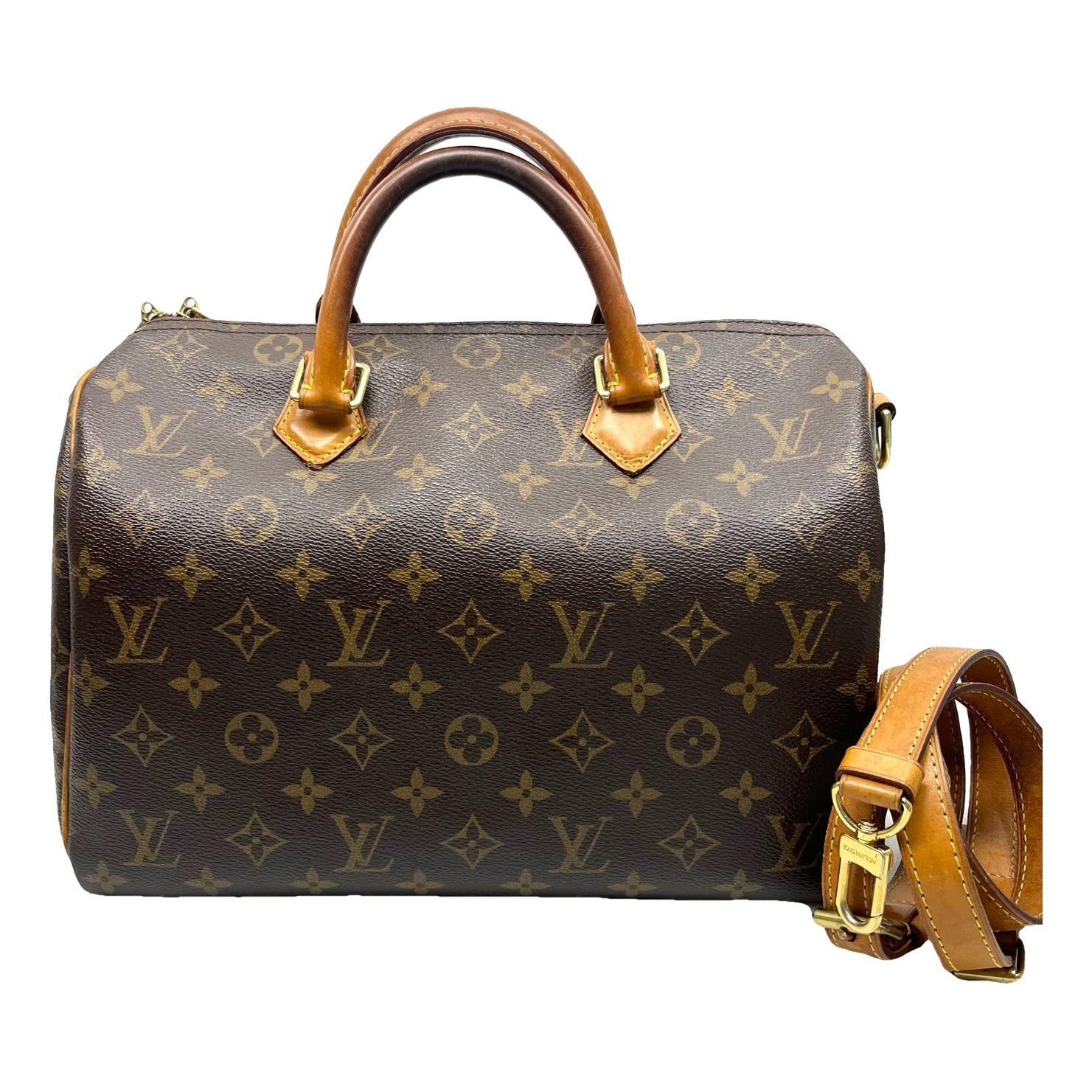 Speedy leather handbag