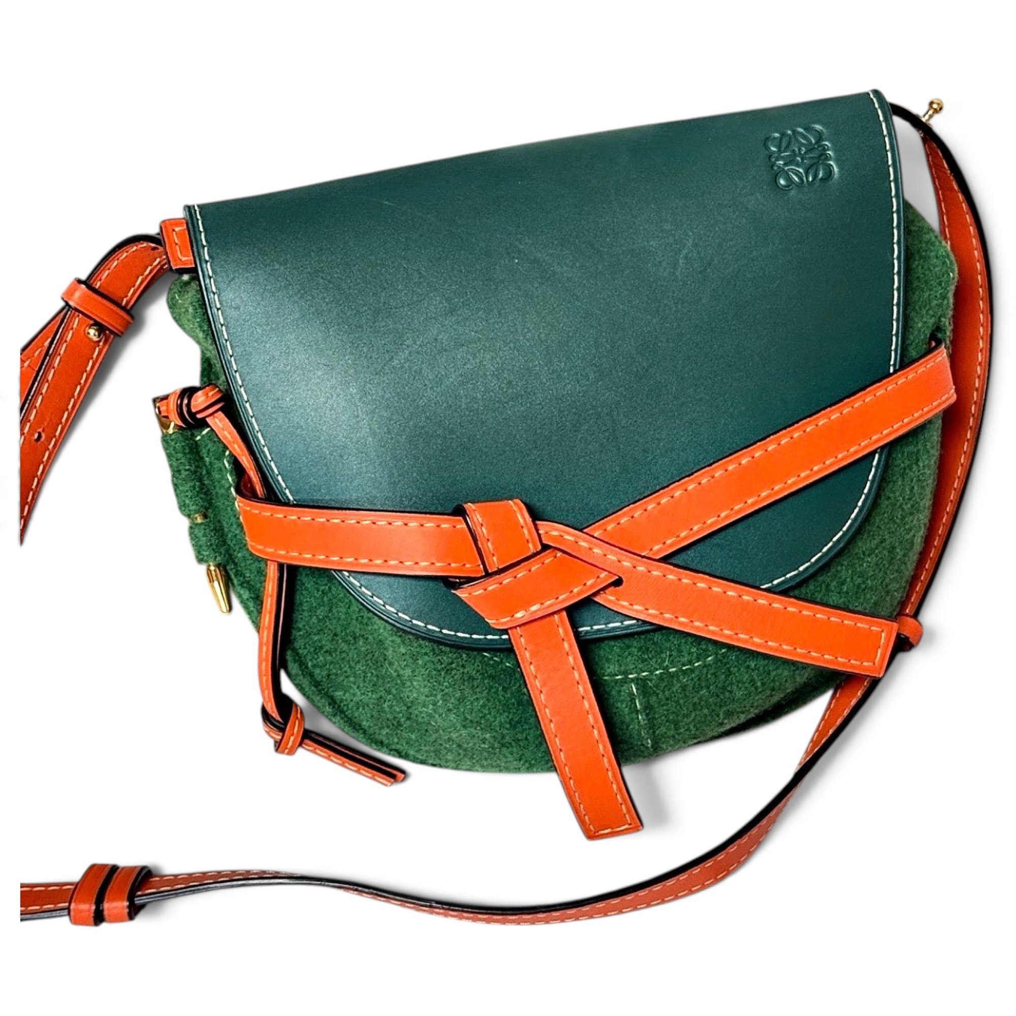 Gate leather crossbody bag