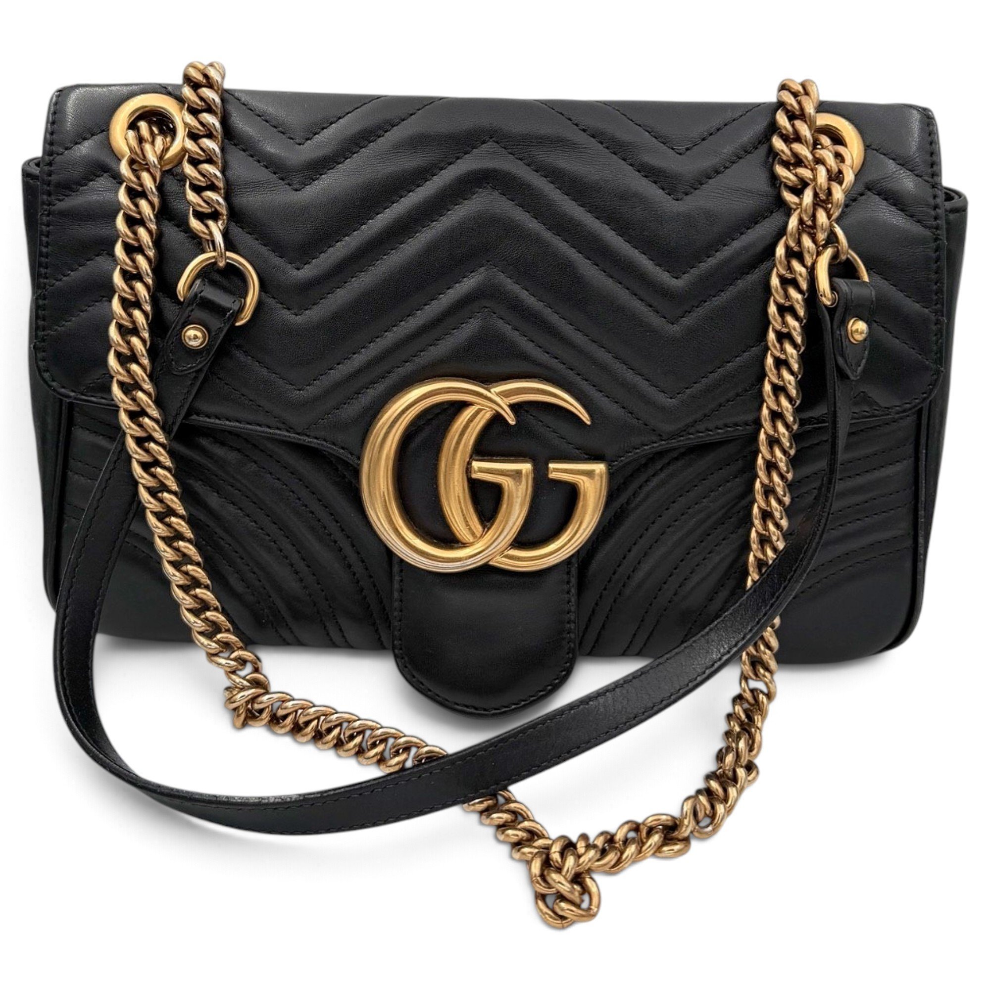 Gucci GG Marmont Flap leather handbag