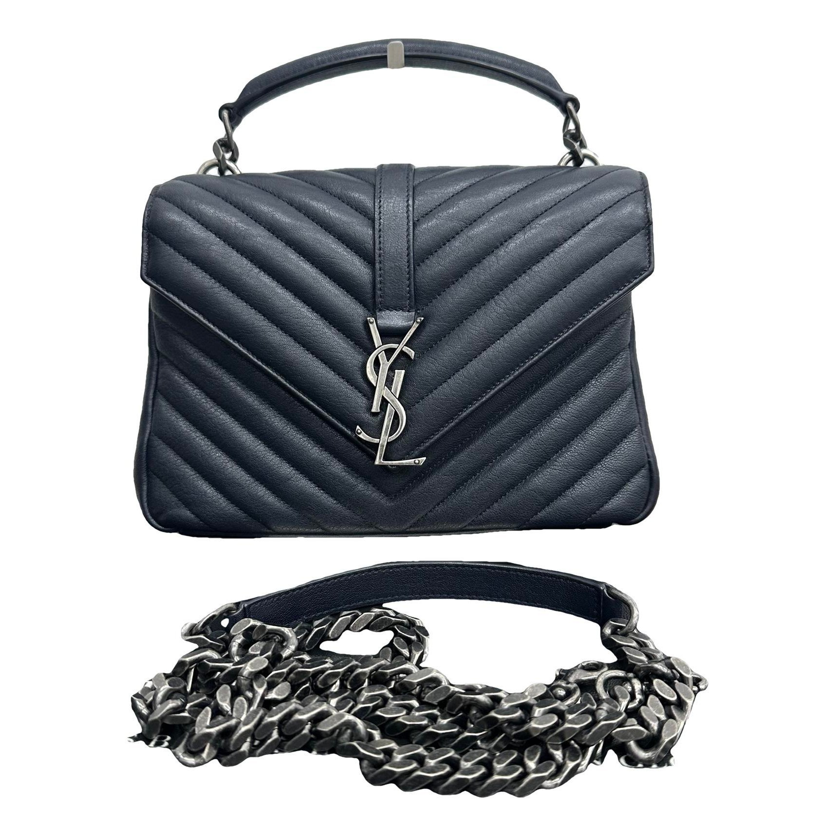 Collége monogramme leather handbag