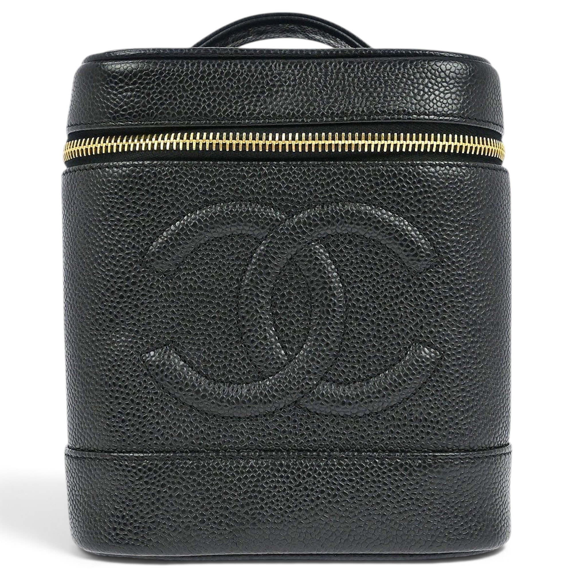 Vanity leather handbag