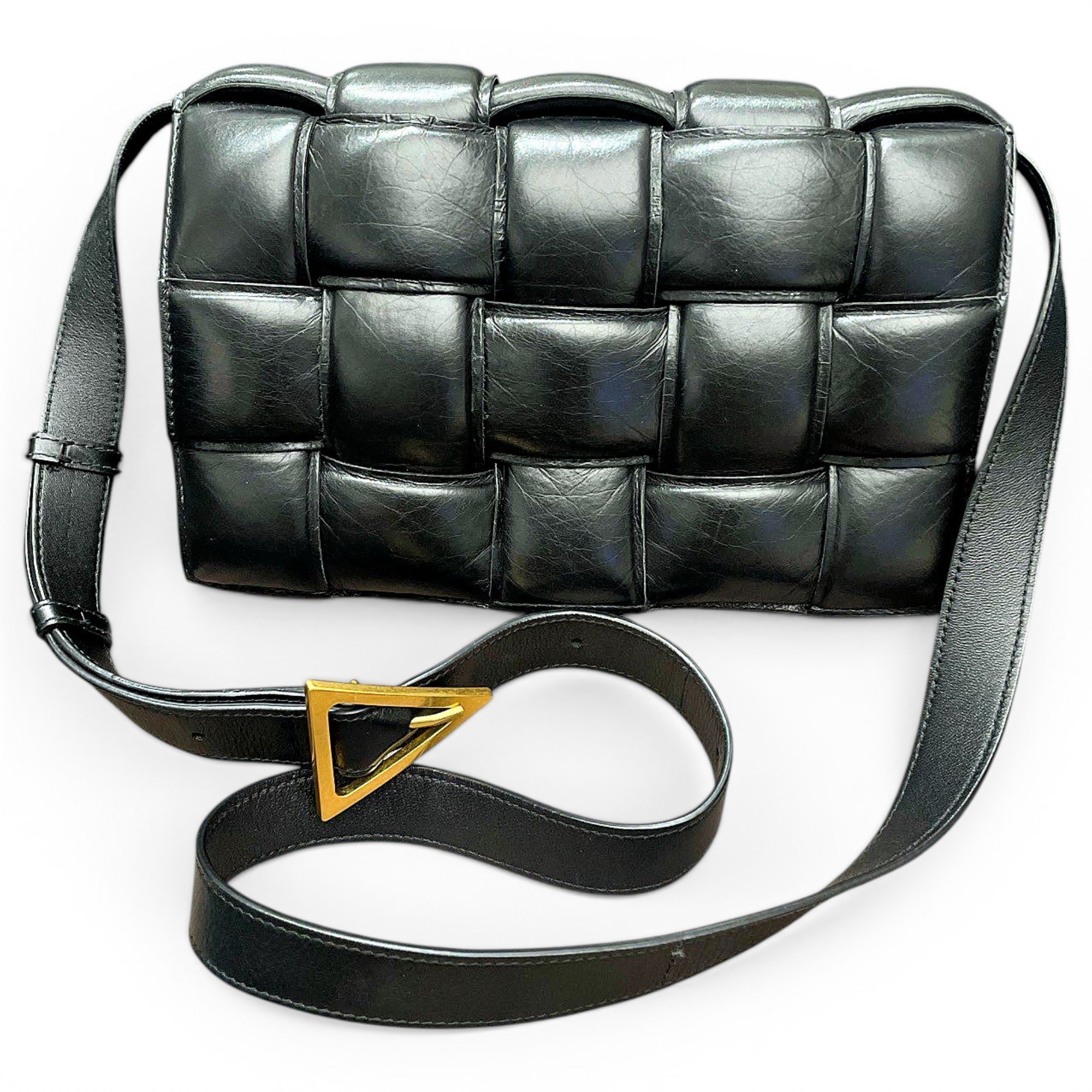 Cassette Padded leather crossbody bag
