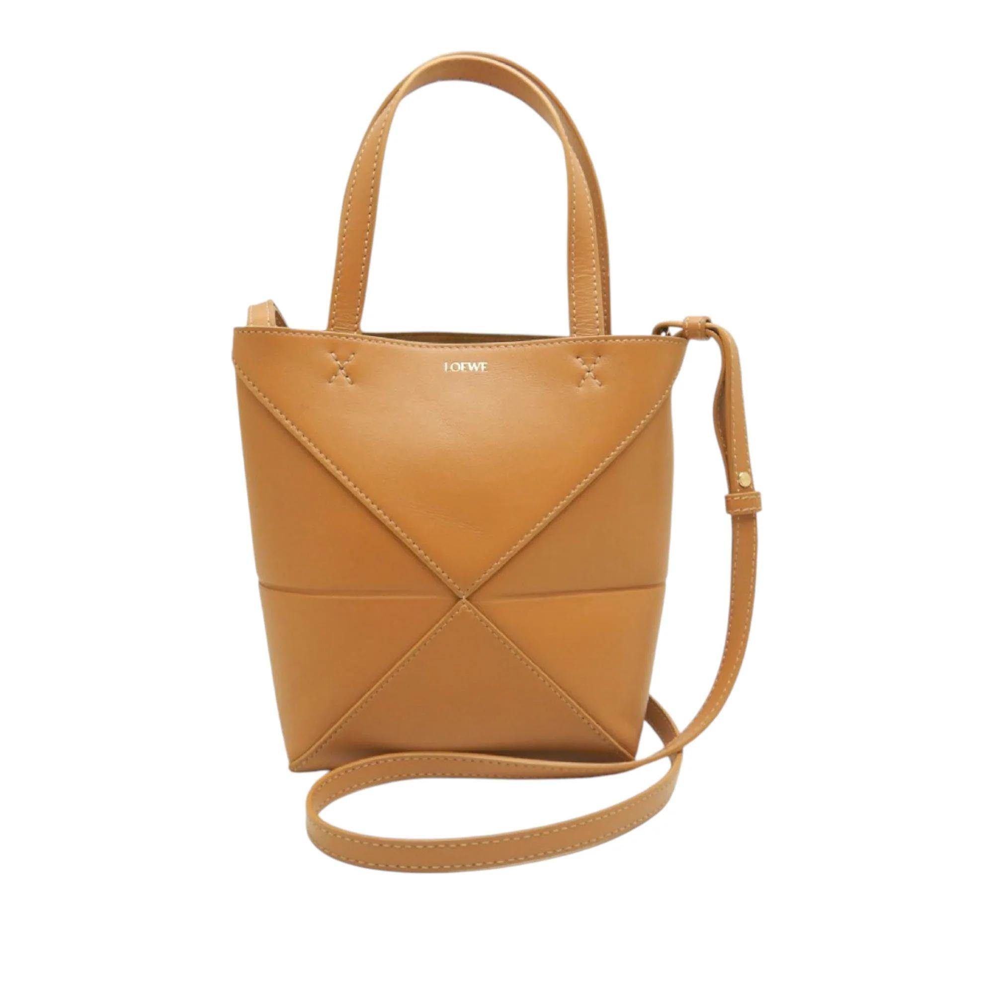 Puzzle pony-style calfskin satchel