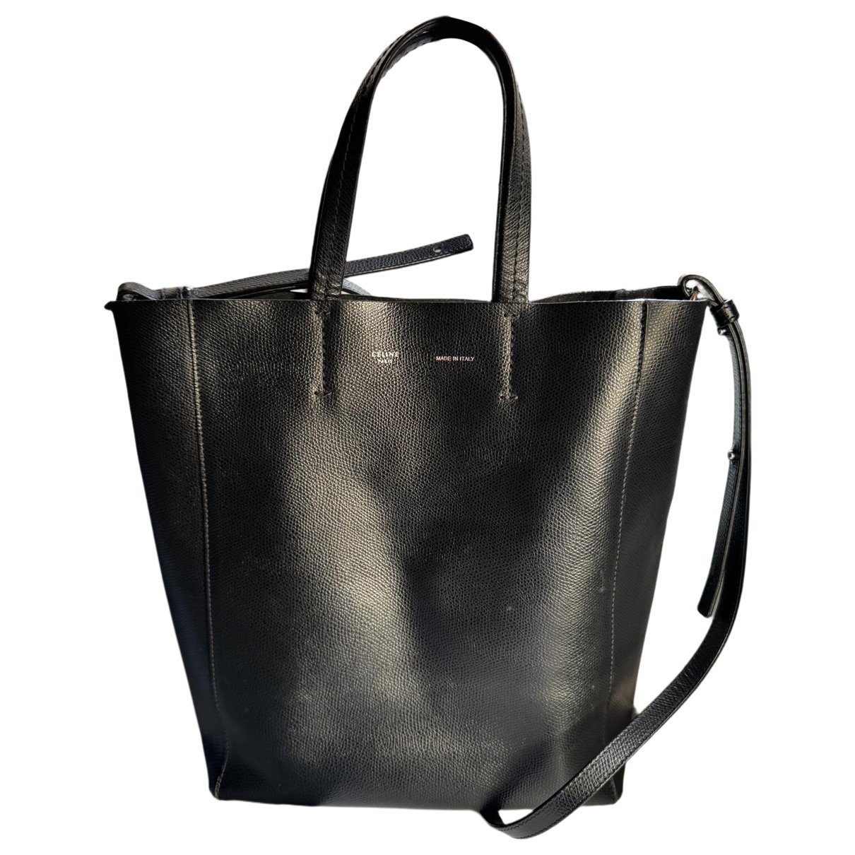 Cabas leather handbag