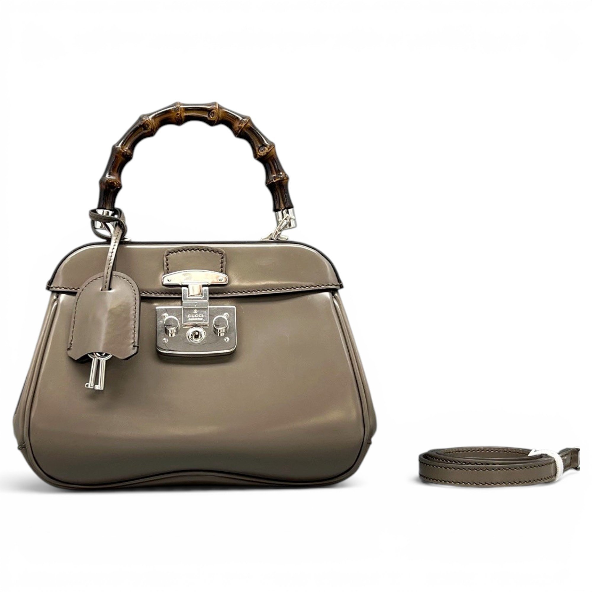 Lady Lock leather tote