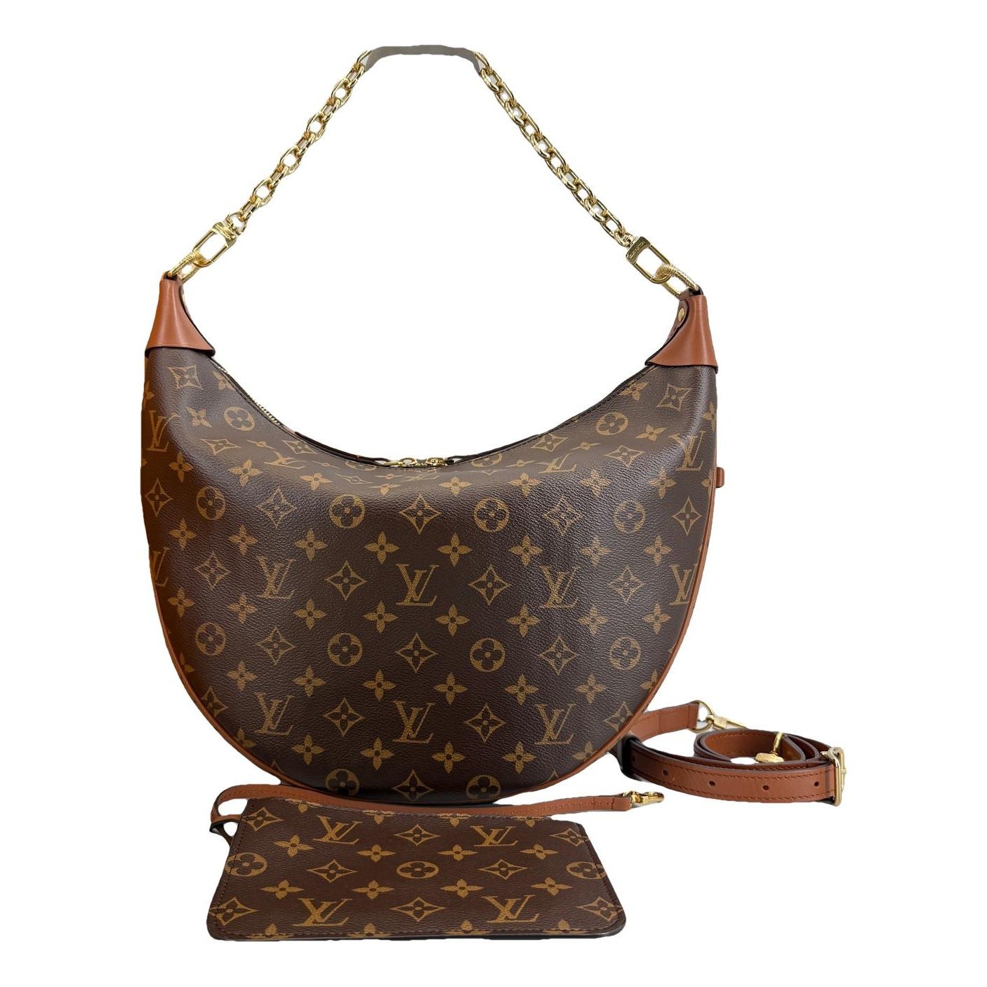 Loop leather handbag
