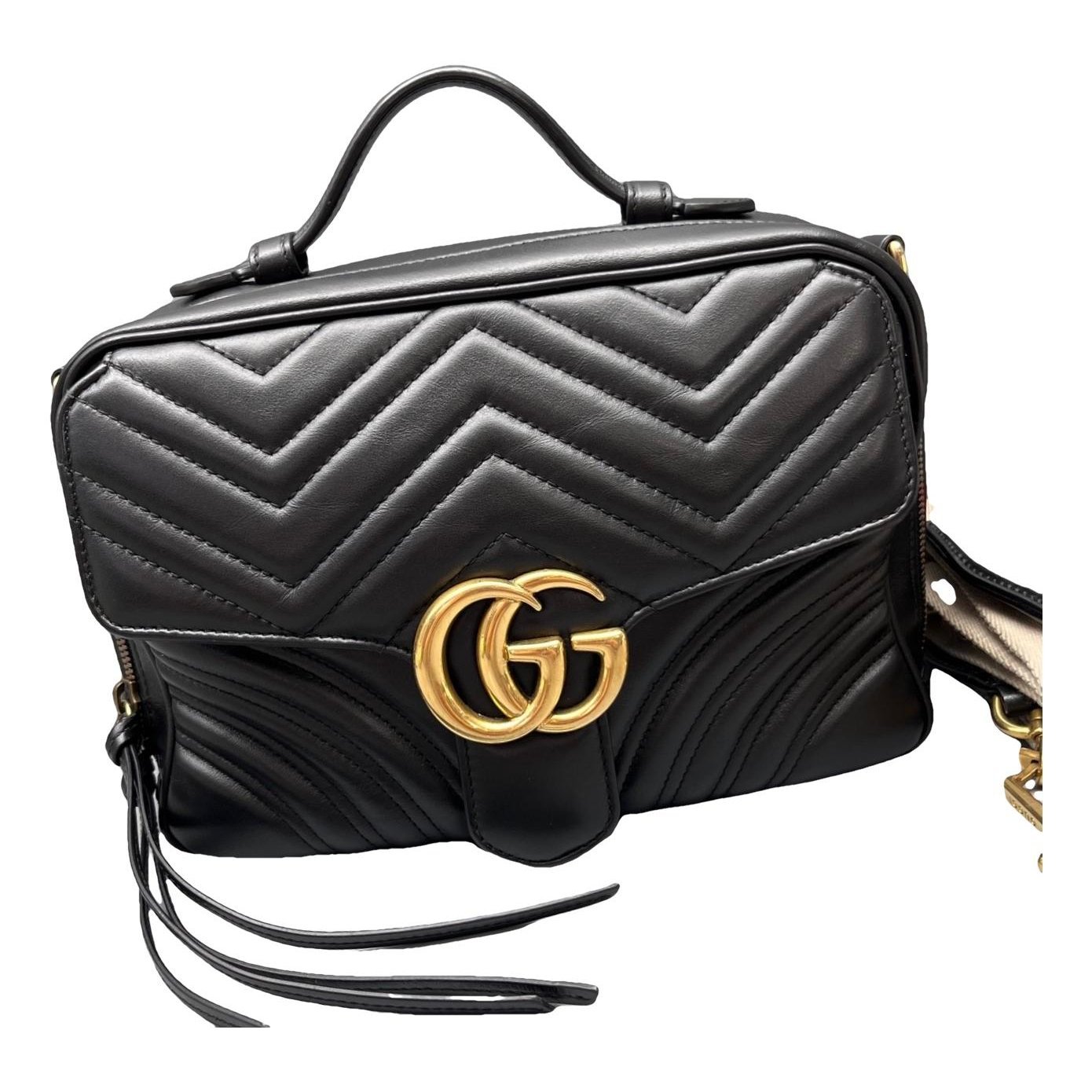 GG Marmont Flap leather handbag