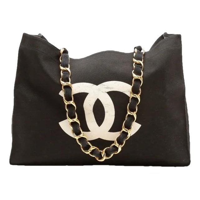 Vintage CC Chain cloth tote