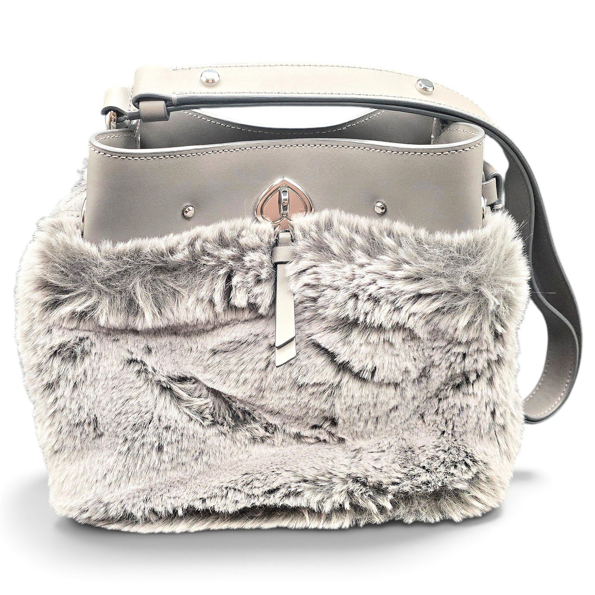 Faux fur handbag