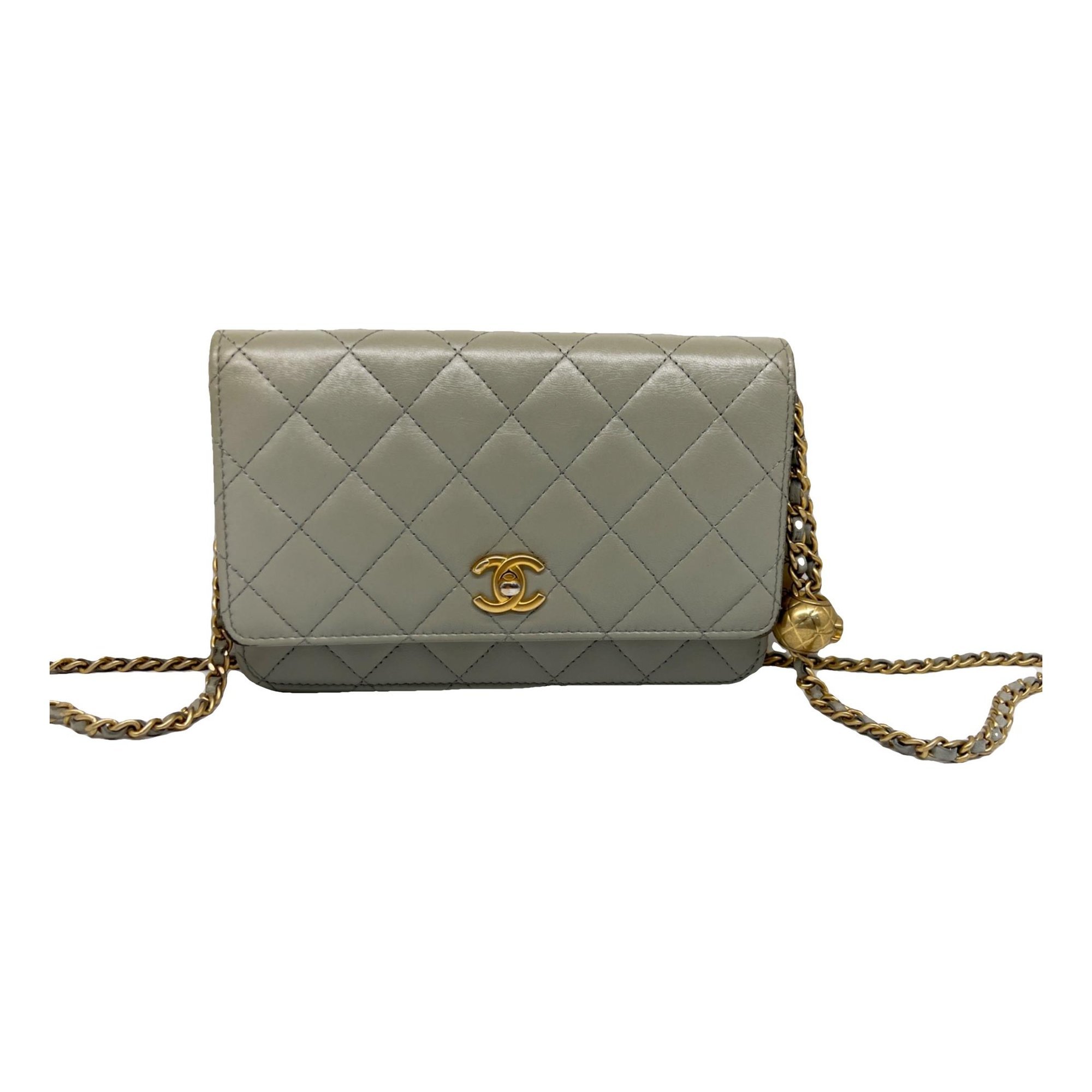 Trendy CC Wallet on Chain leather crossbody bag
