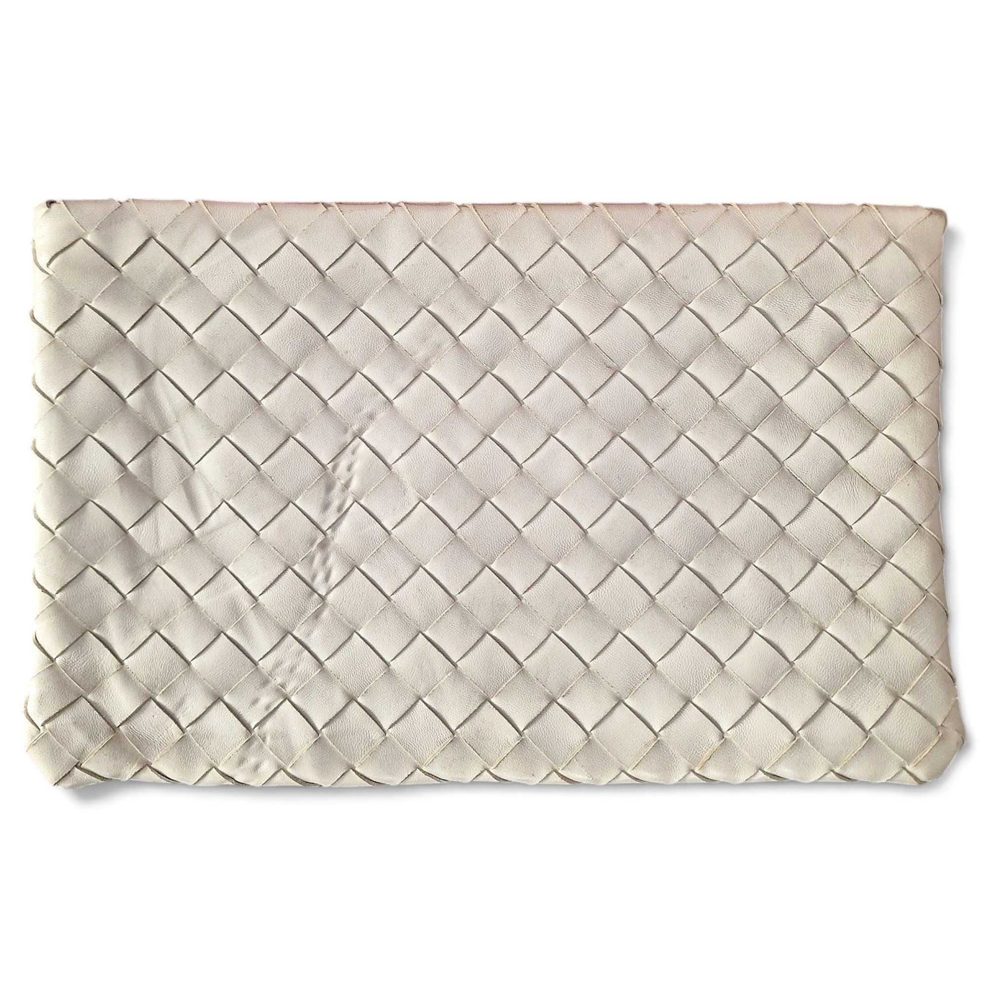 Leather clutch bag