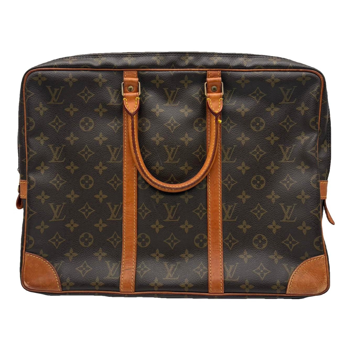Porte Documents Voyage leather handbag