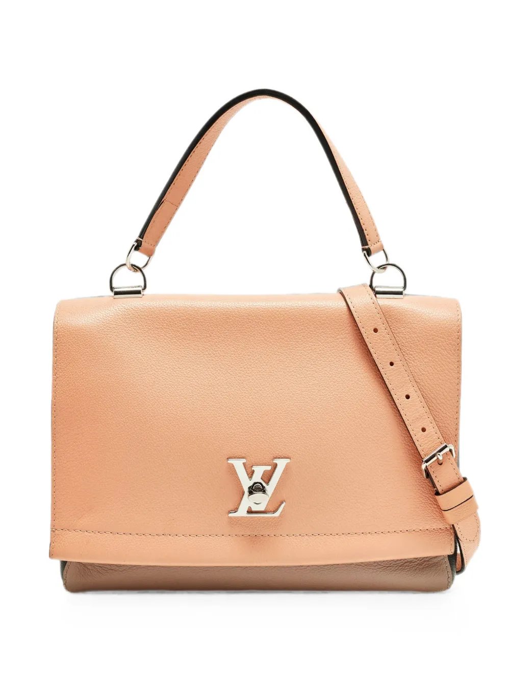 2105 Lockme II top-handle leather tote bag
