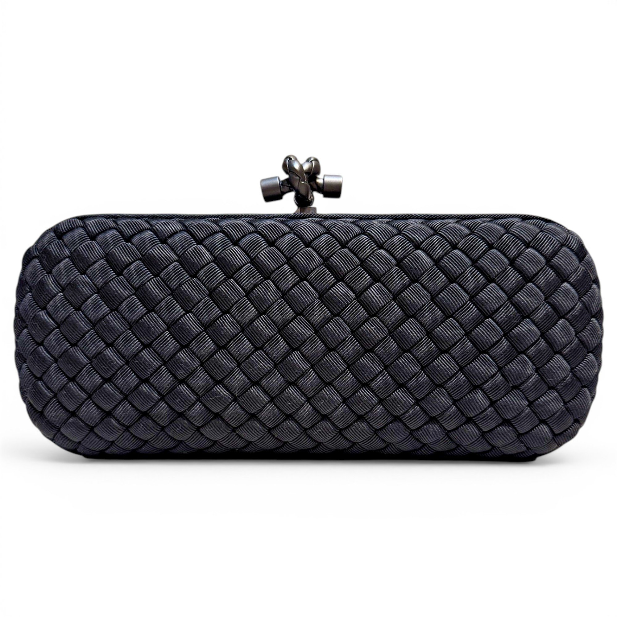 Pochette Knot silk clutch bag