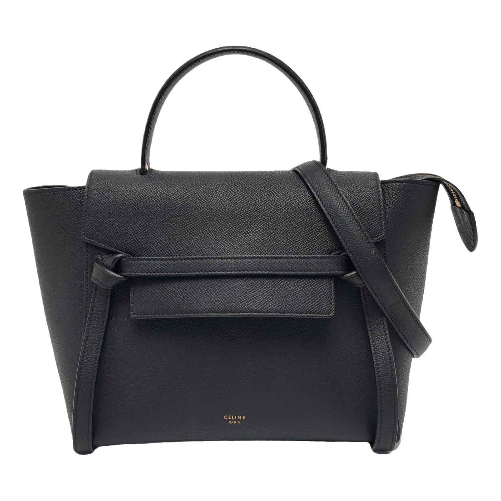 Belt leather handbag