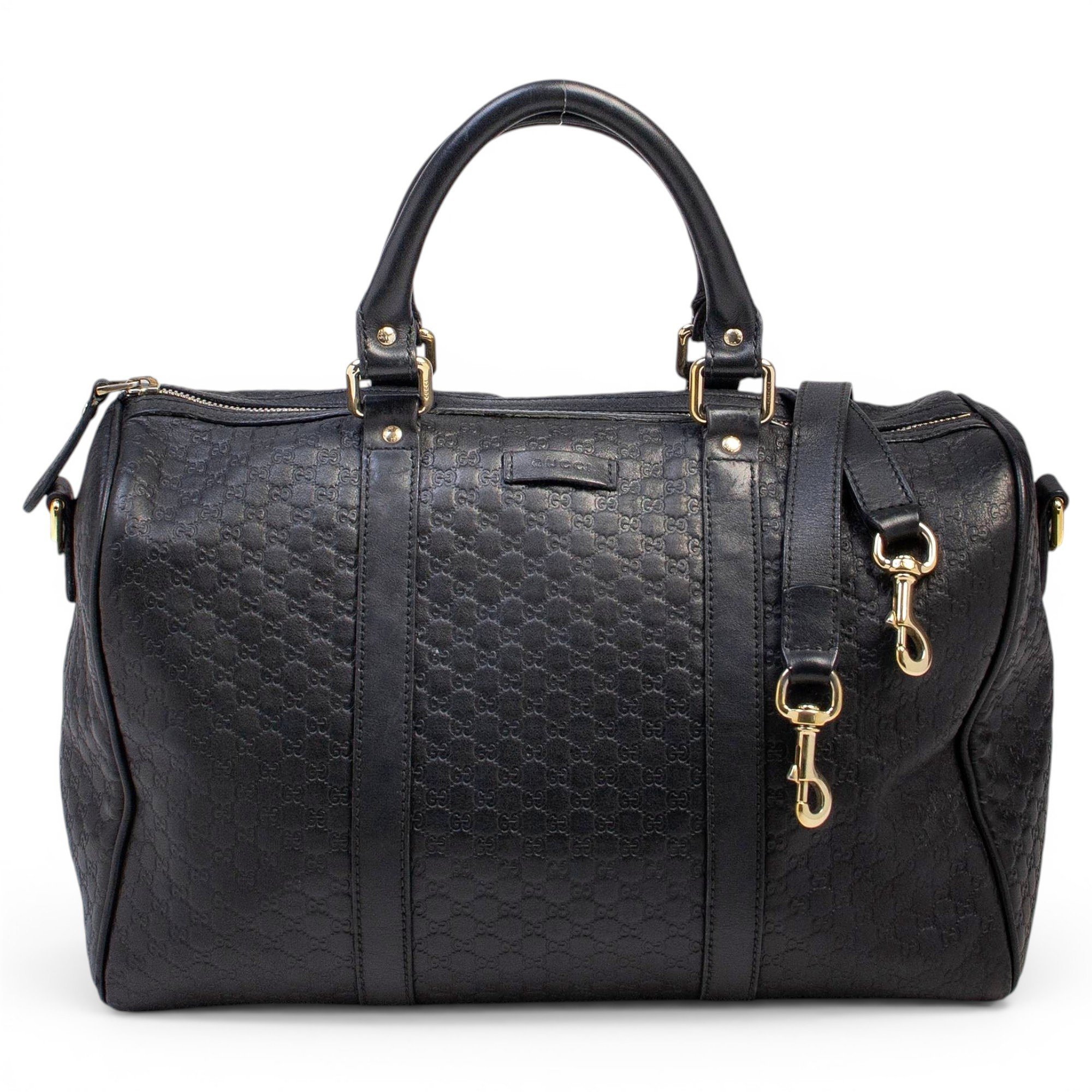 Boston leather bowling bag