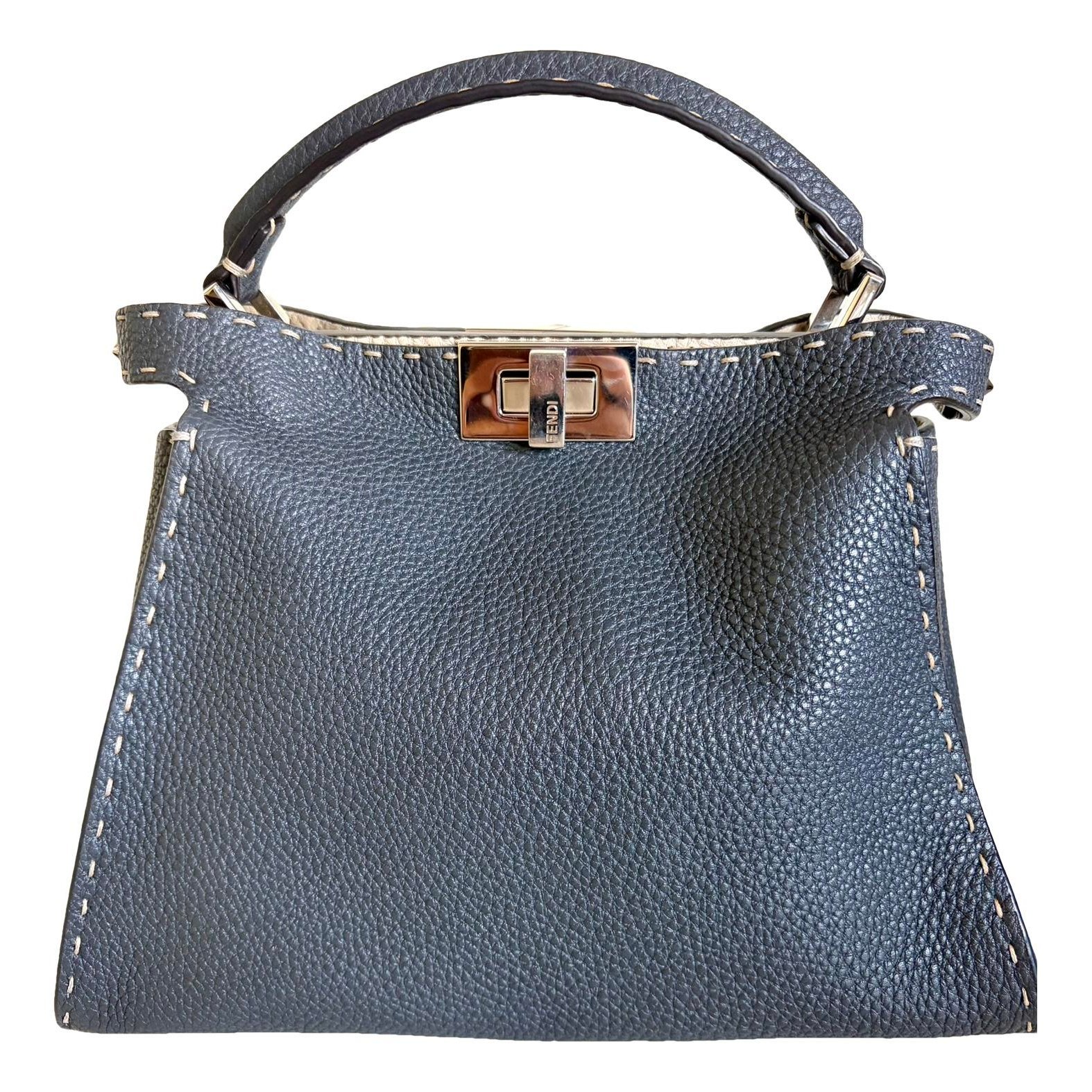 Peekaboo leather handbag