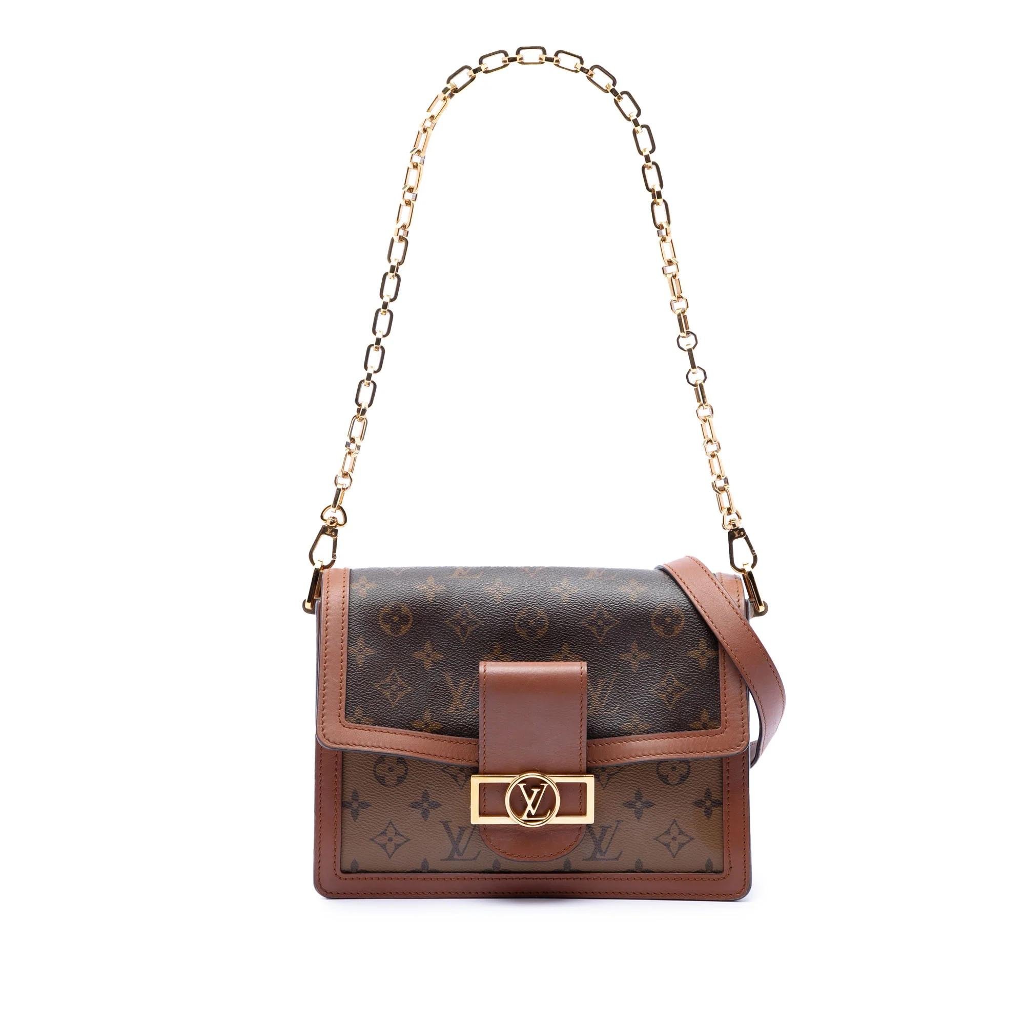 Dauphine leather satchel