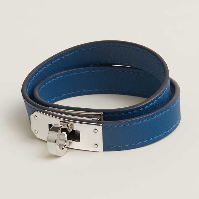 Bleu Tie Kelly Double Tour Bracelet