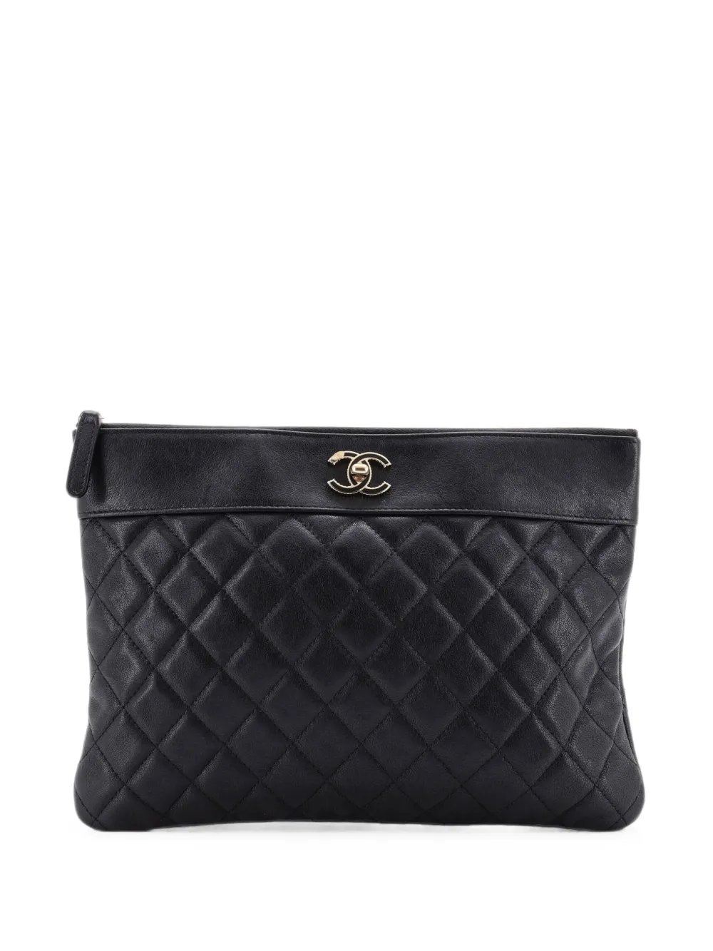 Mademoiselle O Case Quilted Sheepskin Medium clutch bag