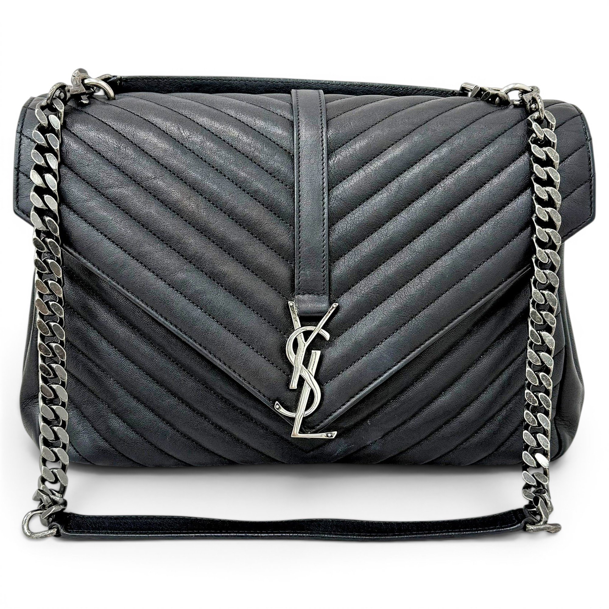 Collége monogramme leather handbag