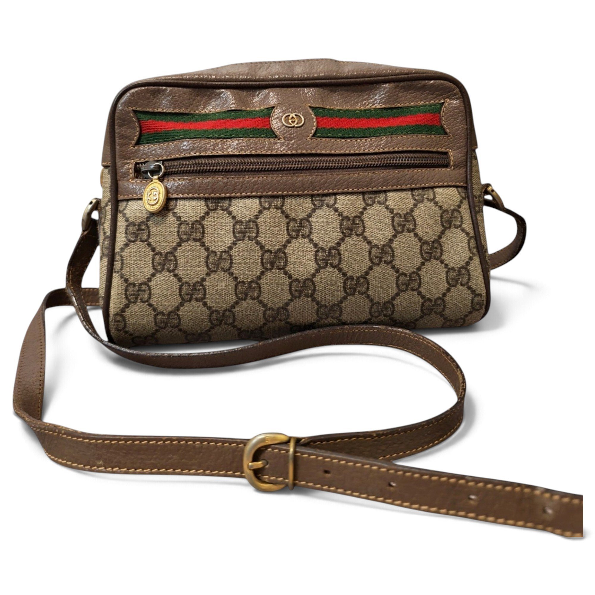 Ophidia leather crossbody bag