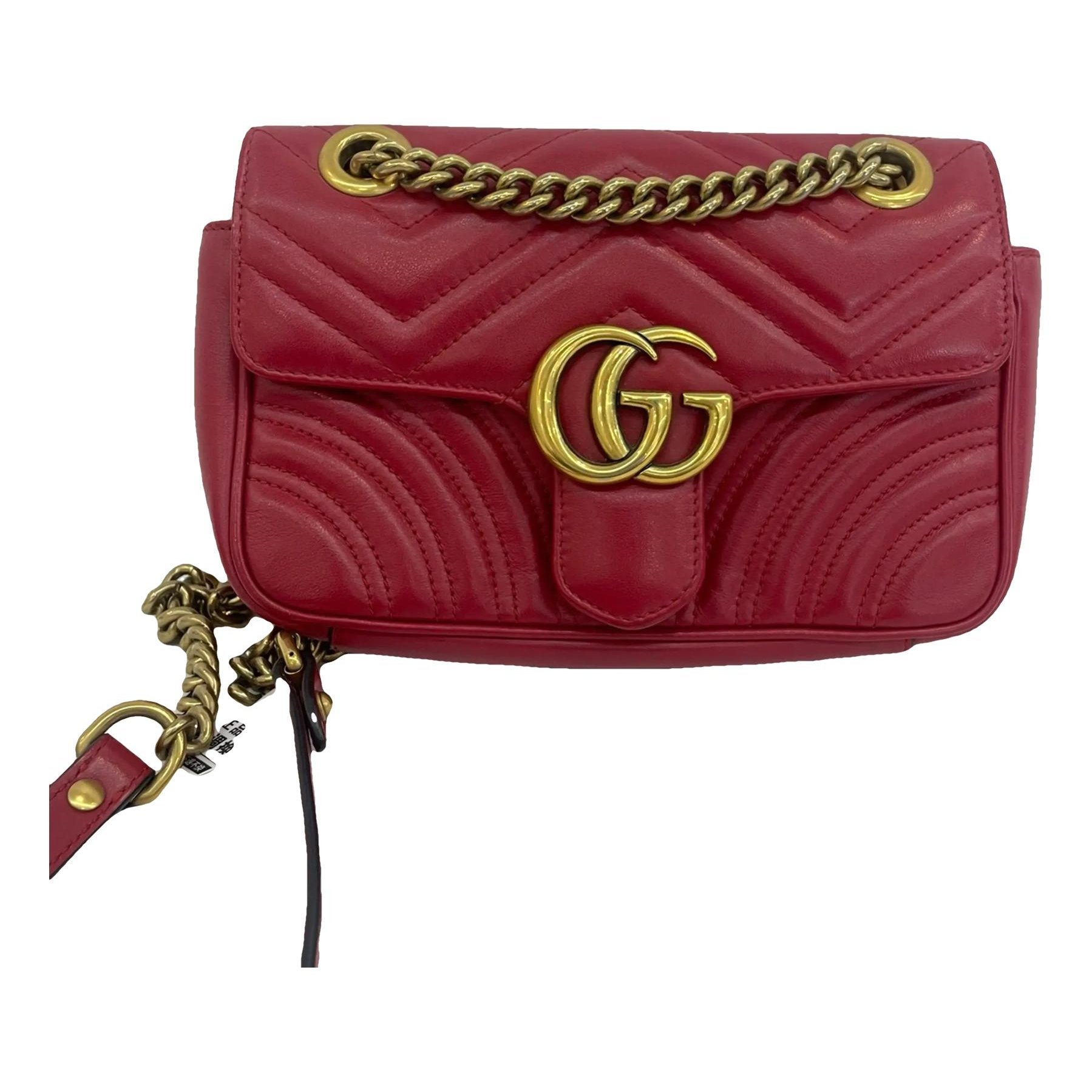 GG Marmont Flap leather crossbody bag