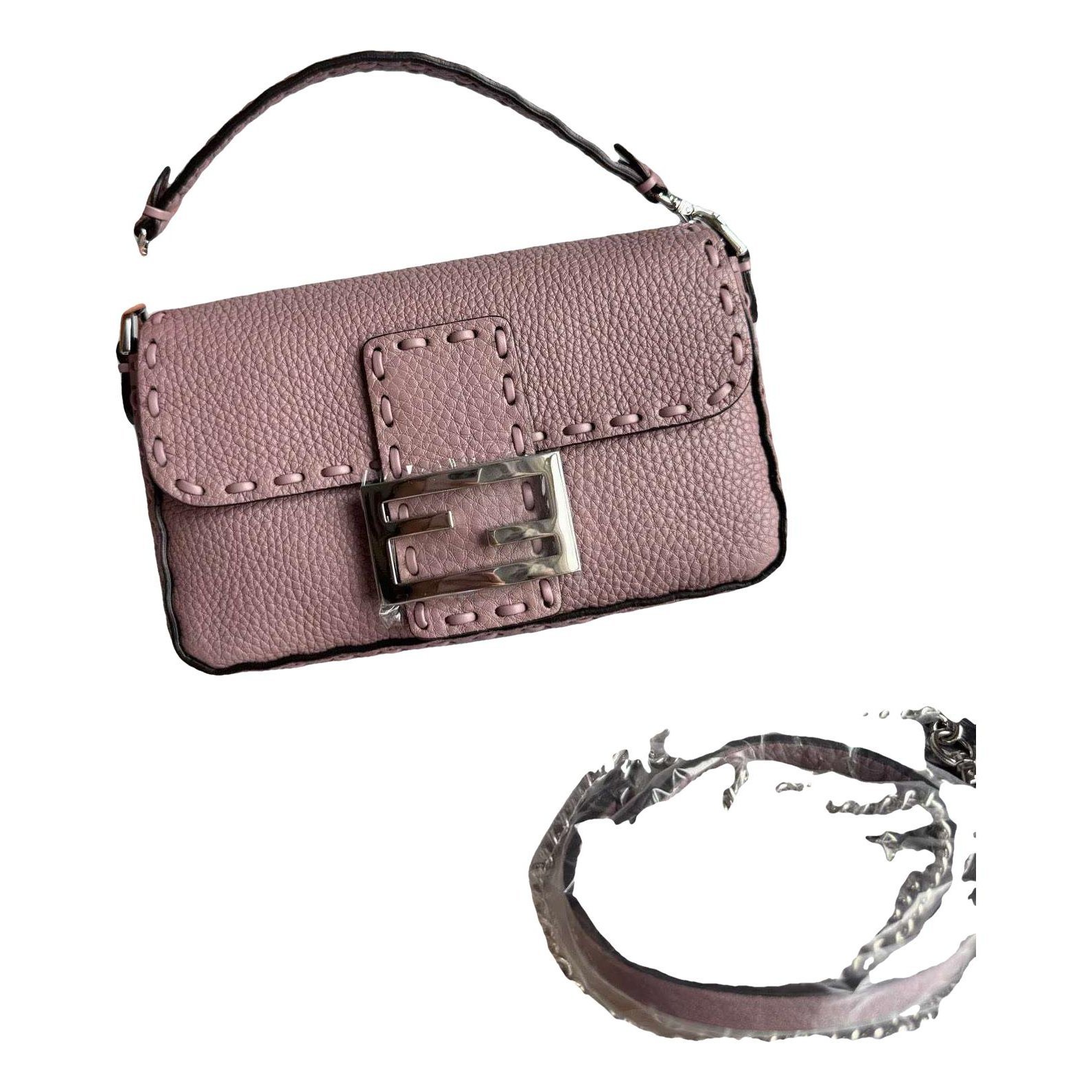 Baguette leather handbag