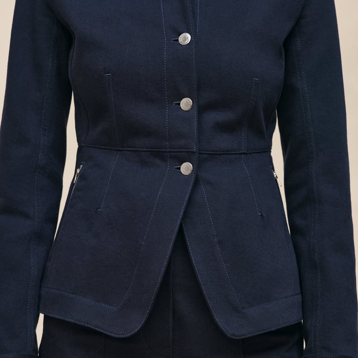 Bleu Noir Denim Equestrian Jacket