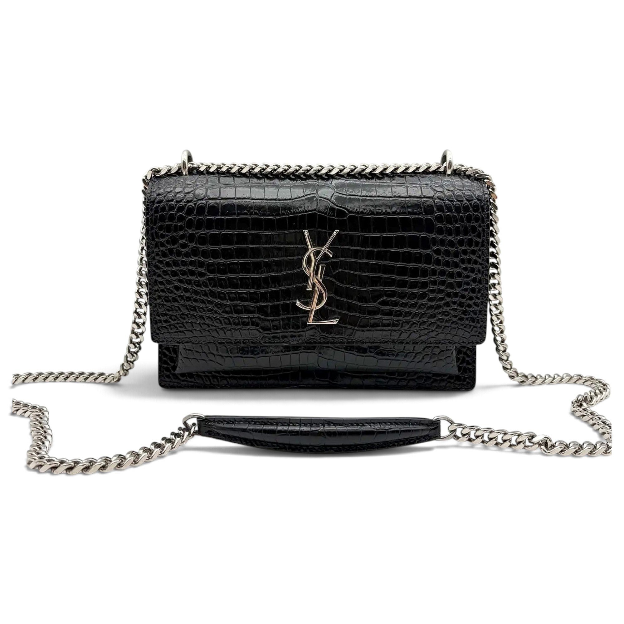 Sunset leather crossbody bag