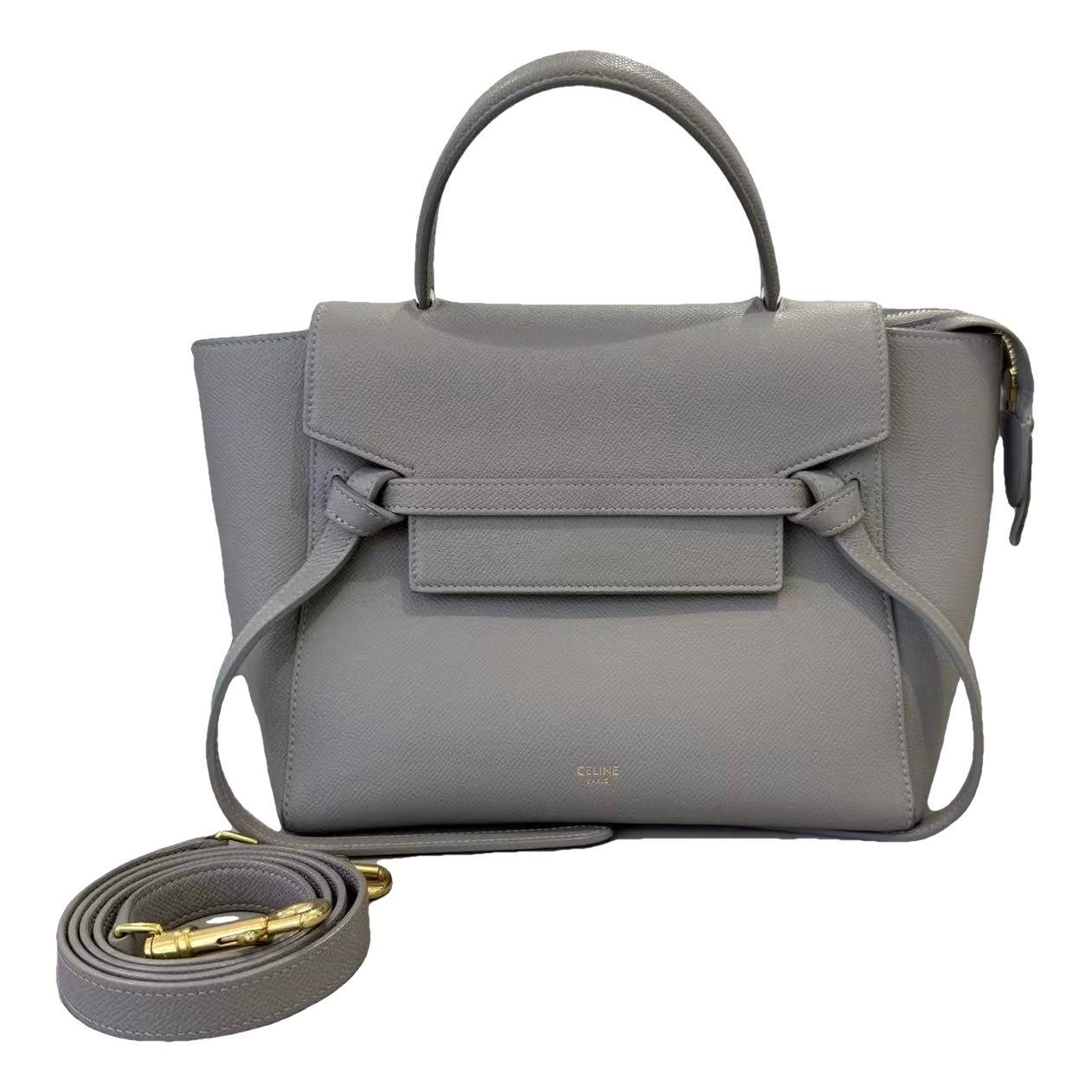 Belt leather handbag