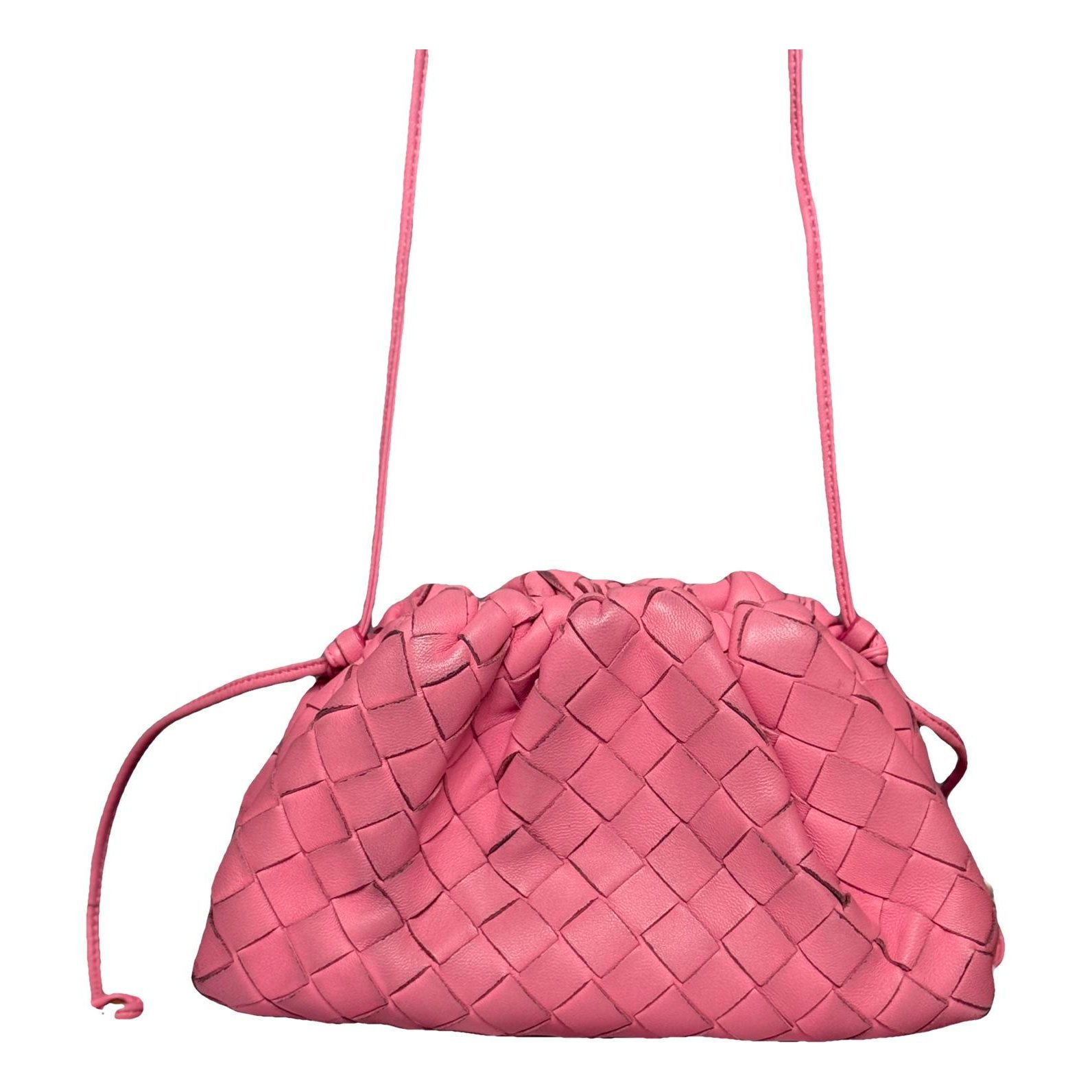 Pouch leather clutch bag