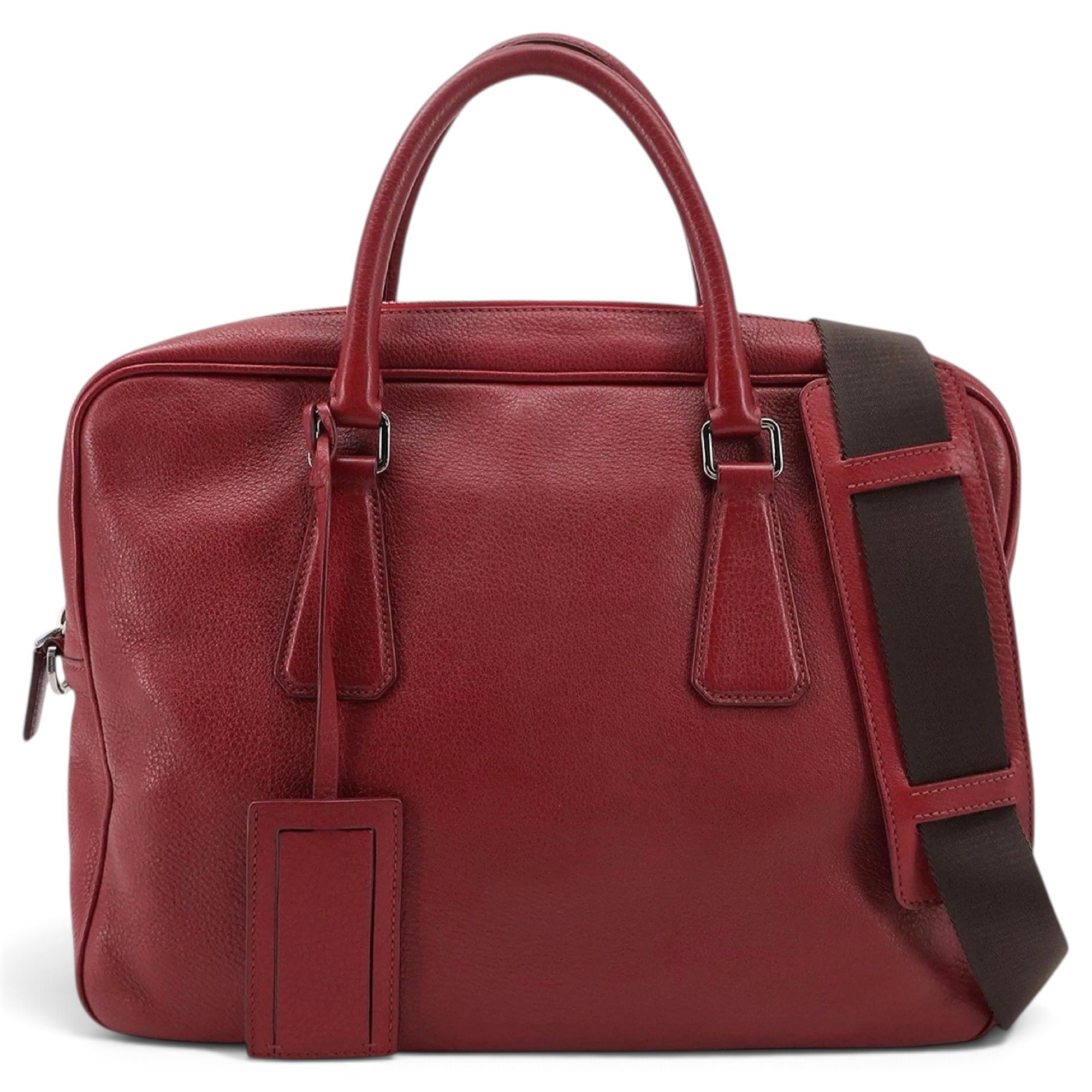 Bowling leather handbag