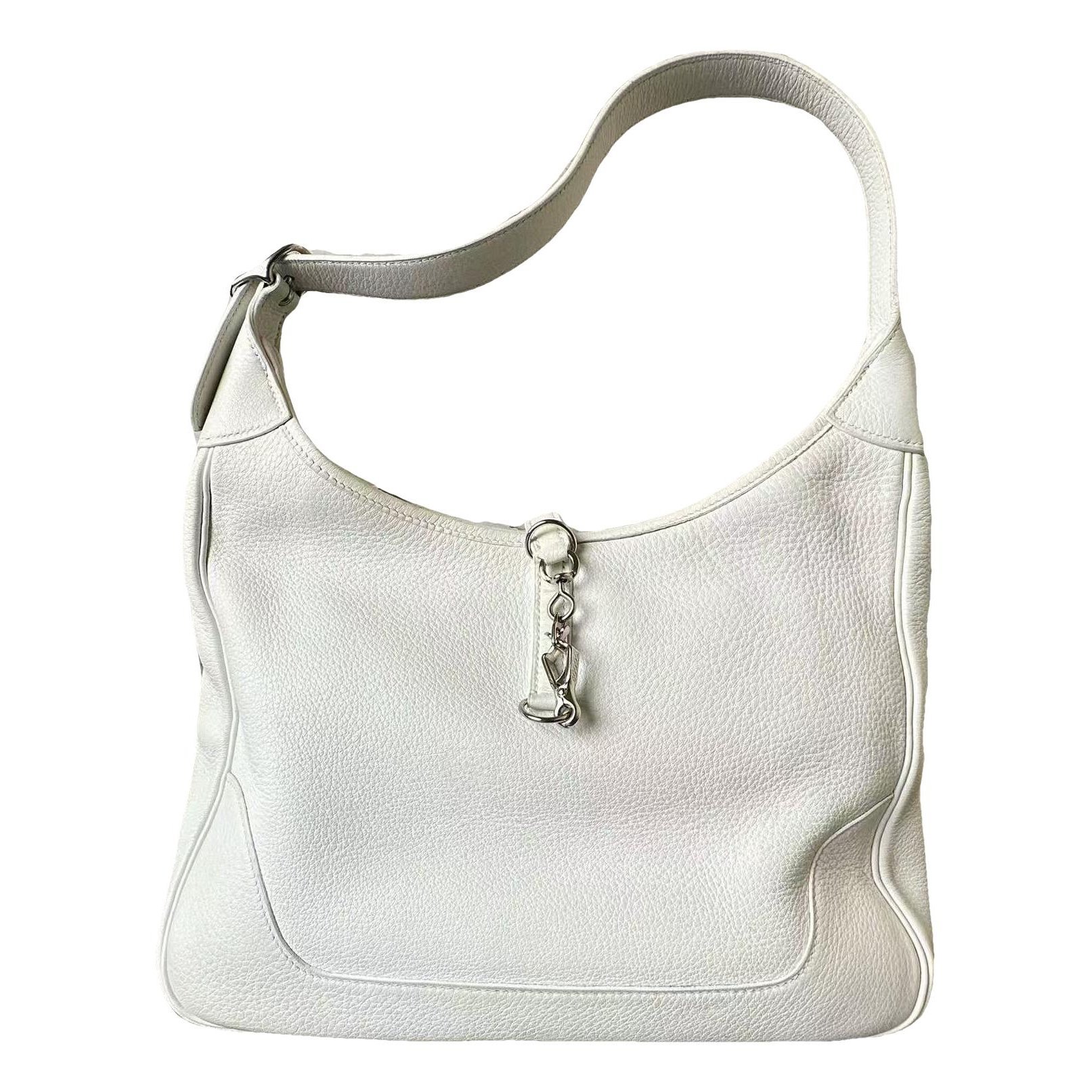 Trim leather handbag