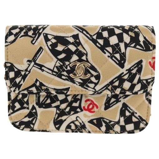 Trendy CC Flap silk handbag