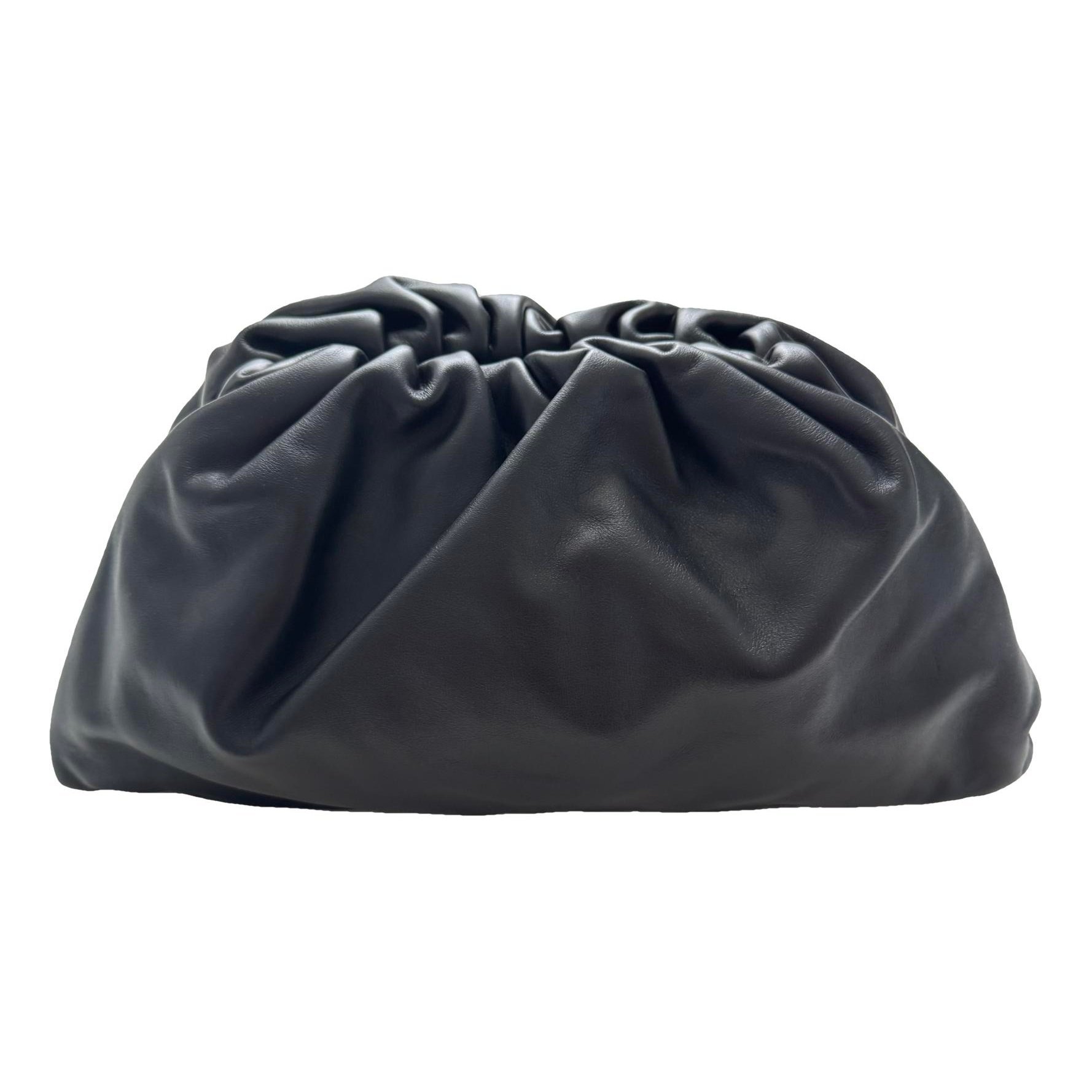 Pouch leather clutch bag